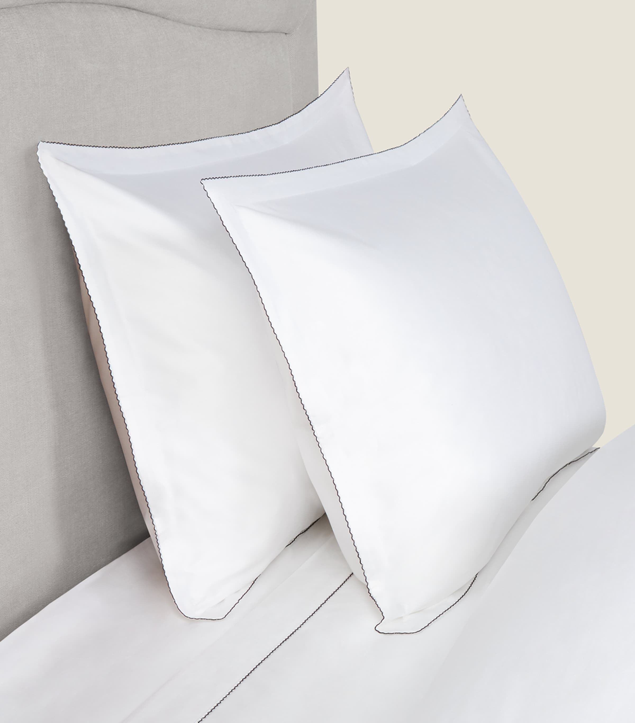 Sea Island Oxford Pillowcase (50cm x 90cm) WHITE Image 2