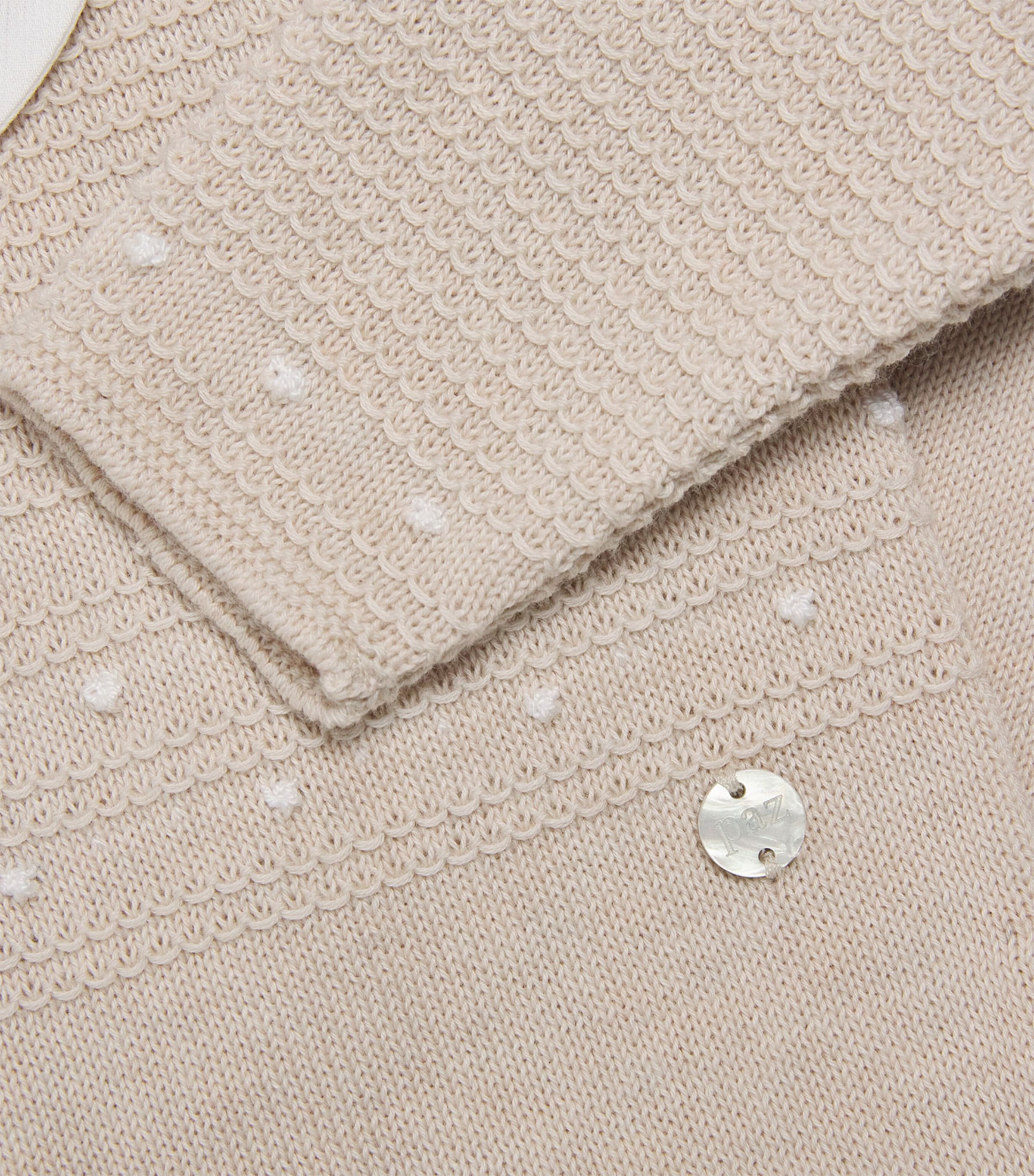 Cotton Knitted Nectar All-In-One (0-12 Months) 7901 H82 LINEN/WHITE Image 3