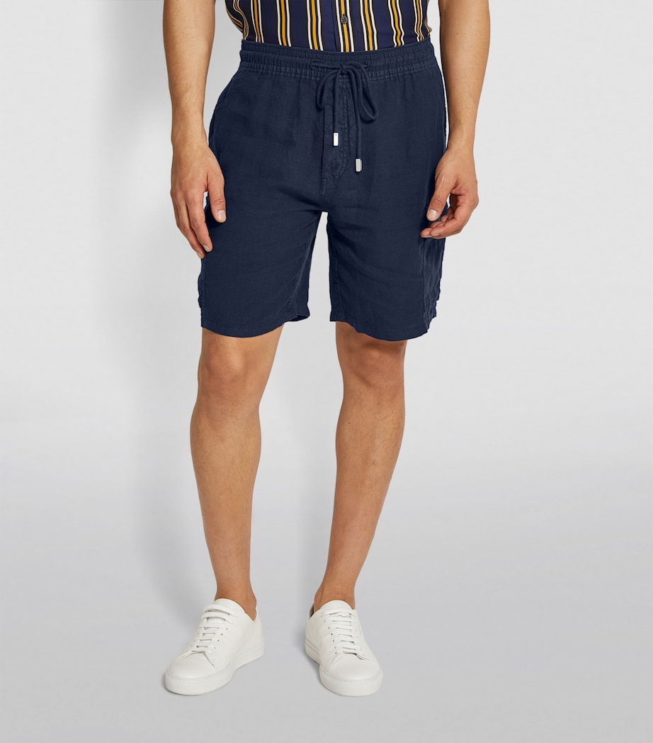 Linen Baie Shorts 390 BLUE MARINE Image 6