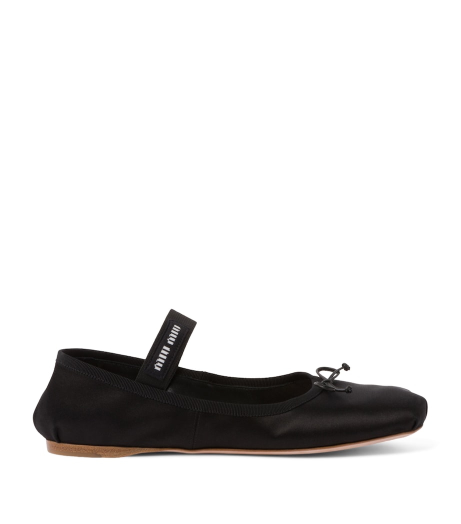 Satin Ballet Flats F0002 Image 1