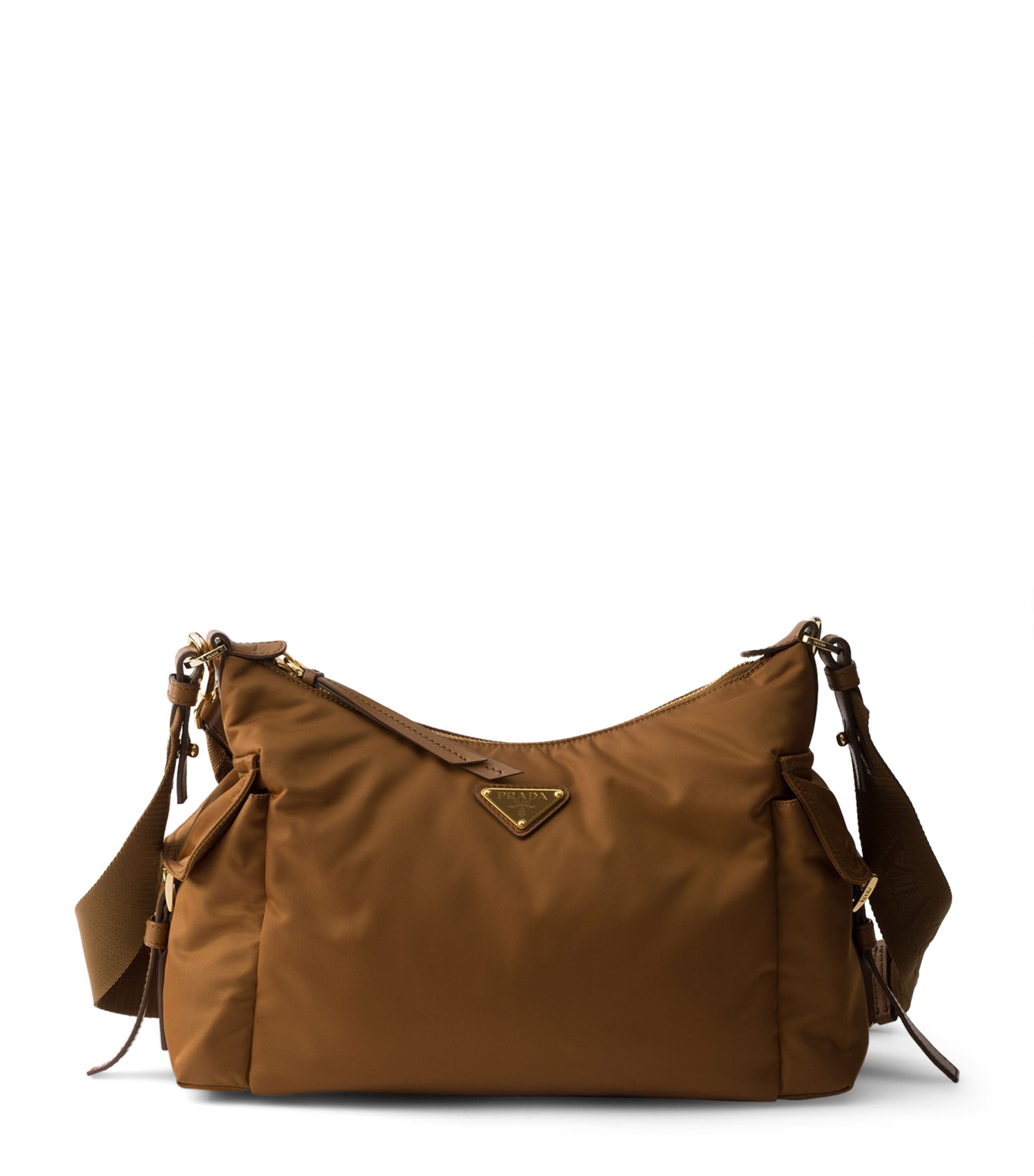 Large Re-Nylon and Leather Explore Shoulder Bag F0134 Image 1
