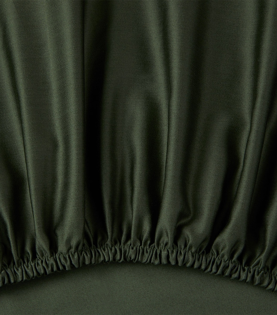 Cotton RL624 Double Fitted Sheet (140cm x 200cm) DKGREEN Image 3