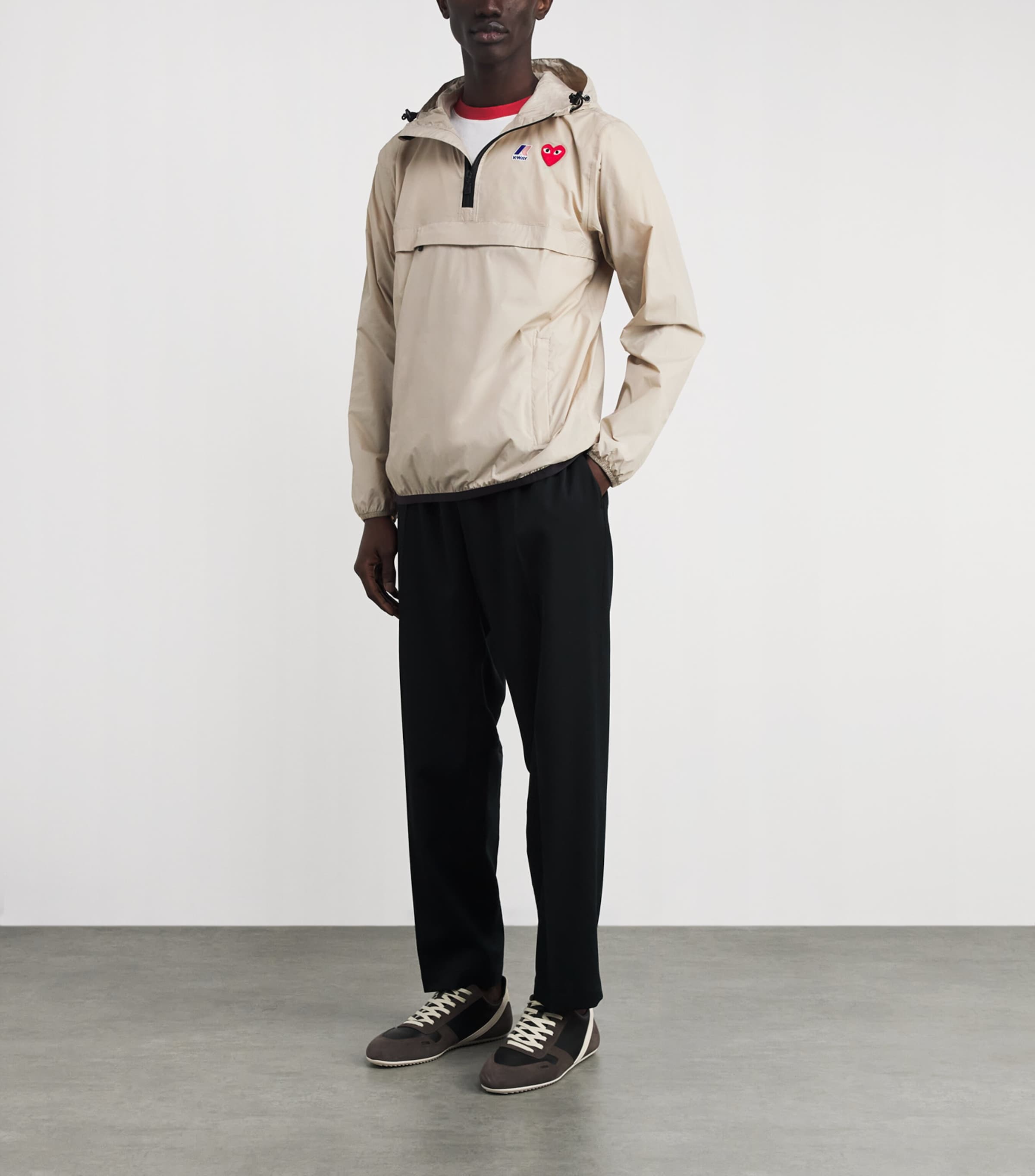 x K-Way Water-Resistant Nylon Jacket 3- BEIGE Image 2