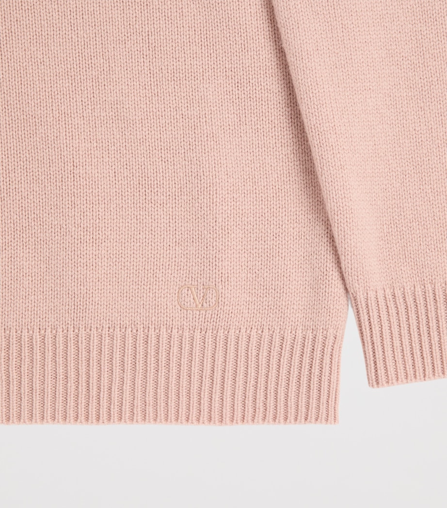 Valentino Womens Cashmere V-Neck Sweater Image 3