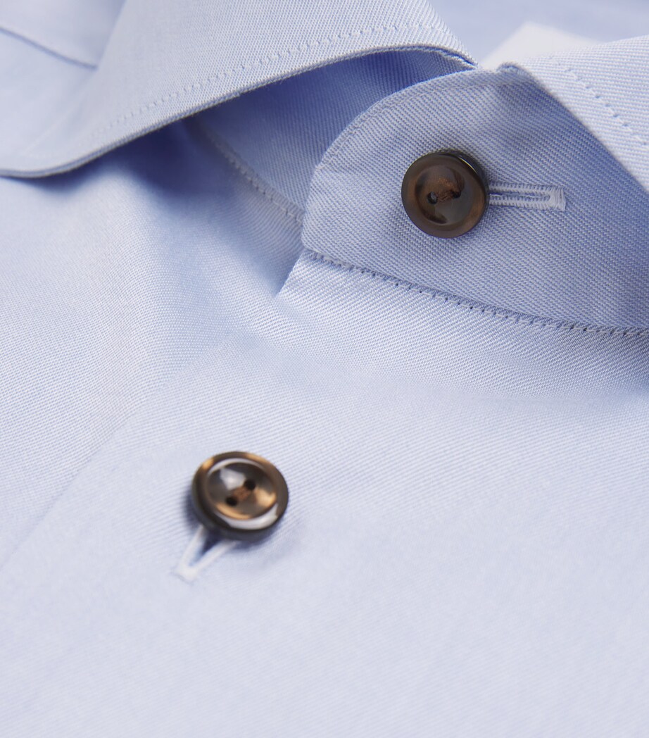 Signature Twill Slim Shirt LIGHT BLUE Image 5
