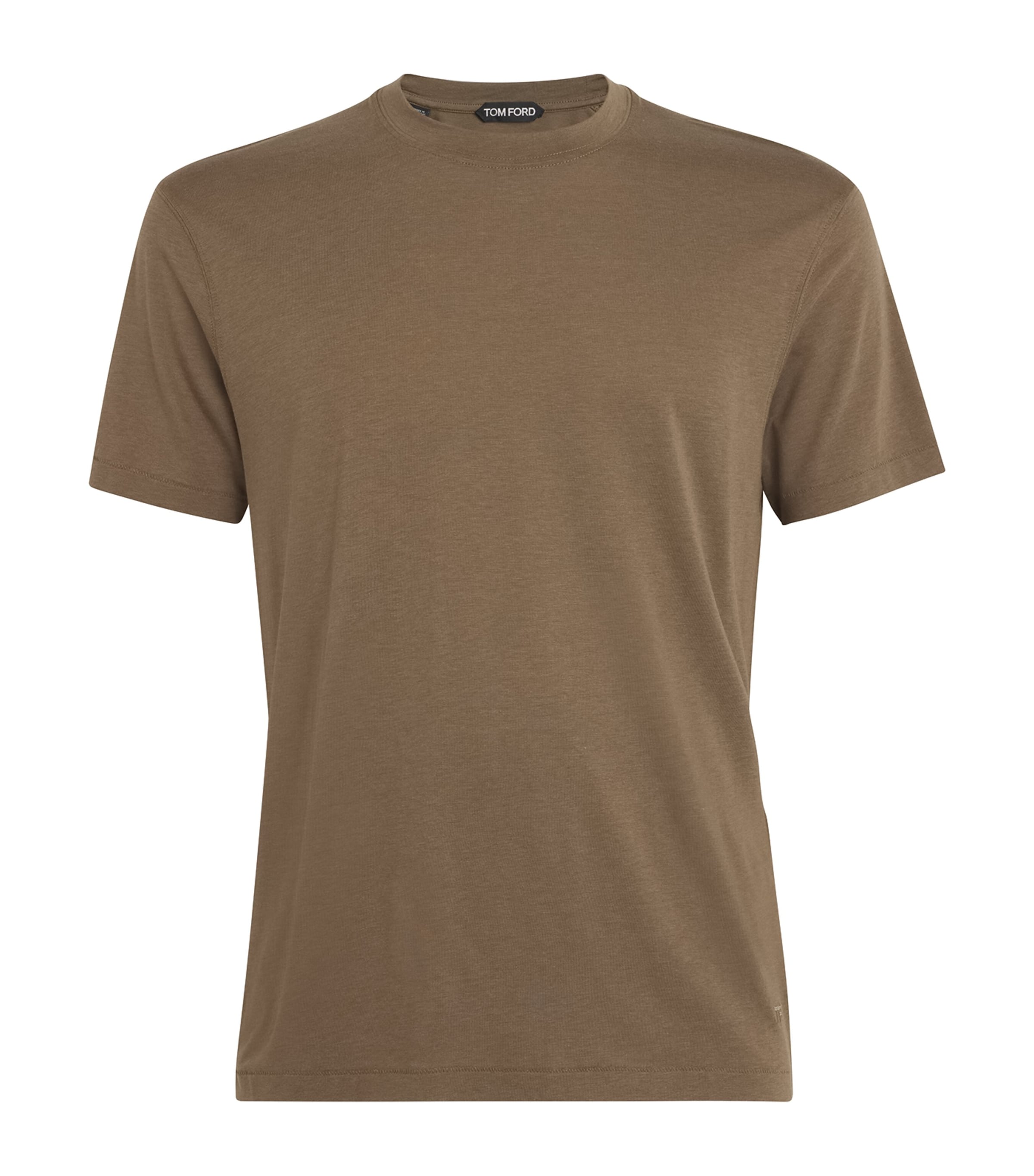 Tom Ford Lyocell-cotton T-shirt In Green