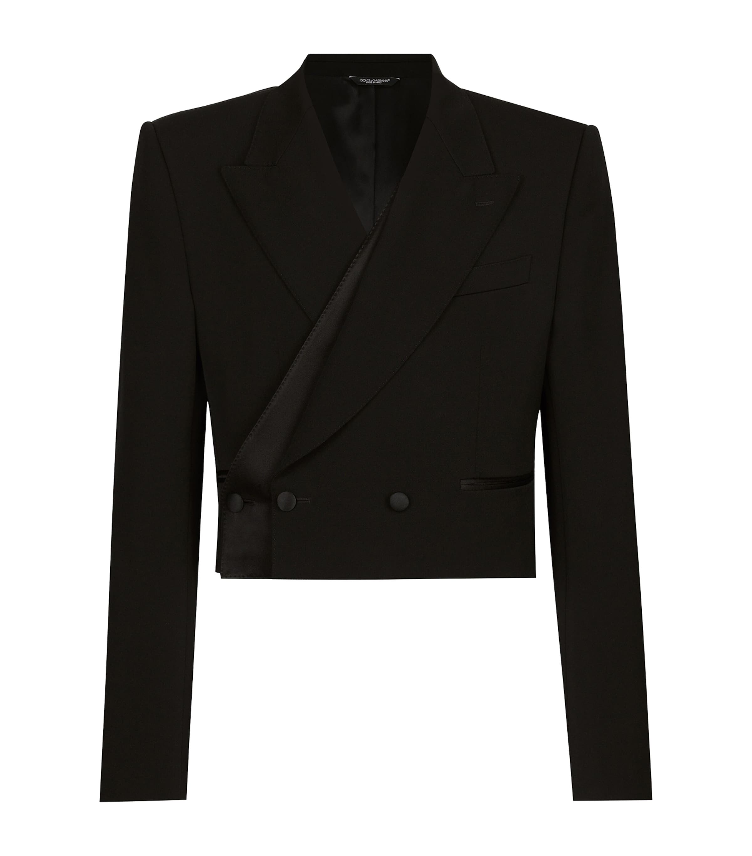 Dolce & Gabbana Double-layer Double-breasted Blazer In Black