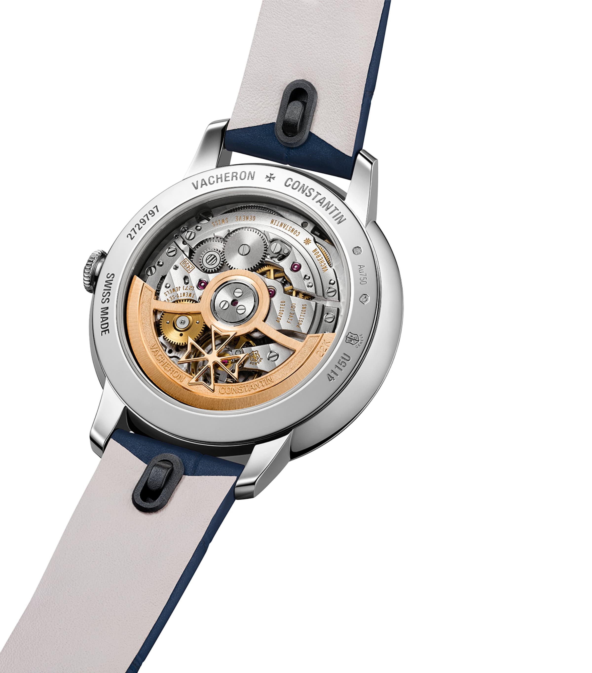 White Gold and Diamond Patrimony Self-Winding Watch 36.5mm WHITE GOLD Image 3