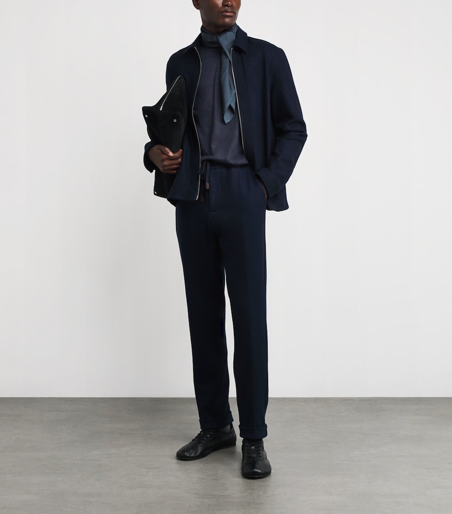 Cotton Half-Sleeve T-Shirt 03 - NAVY Image 2