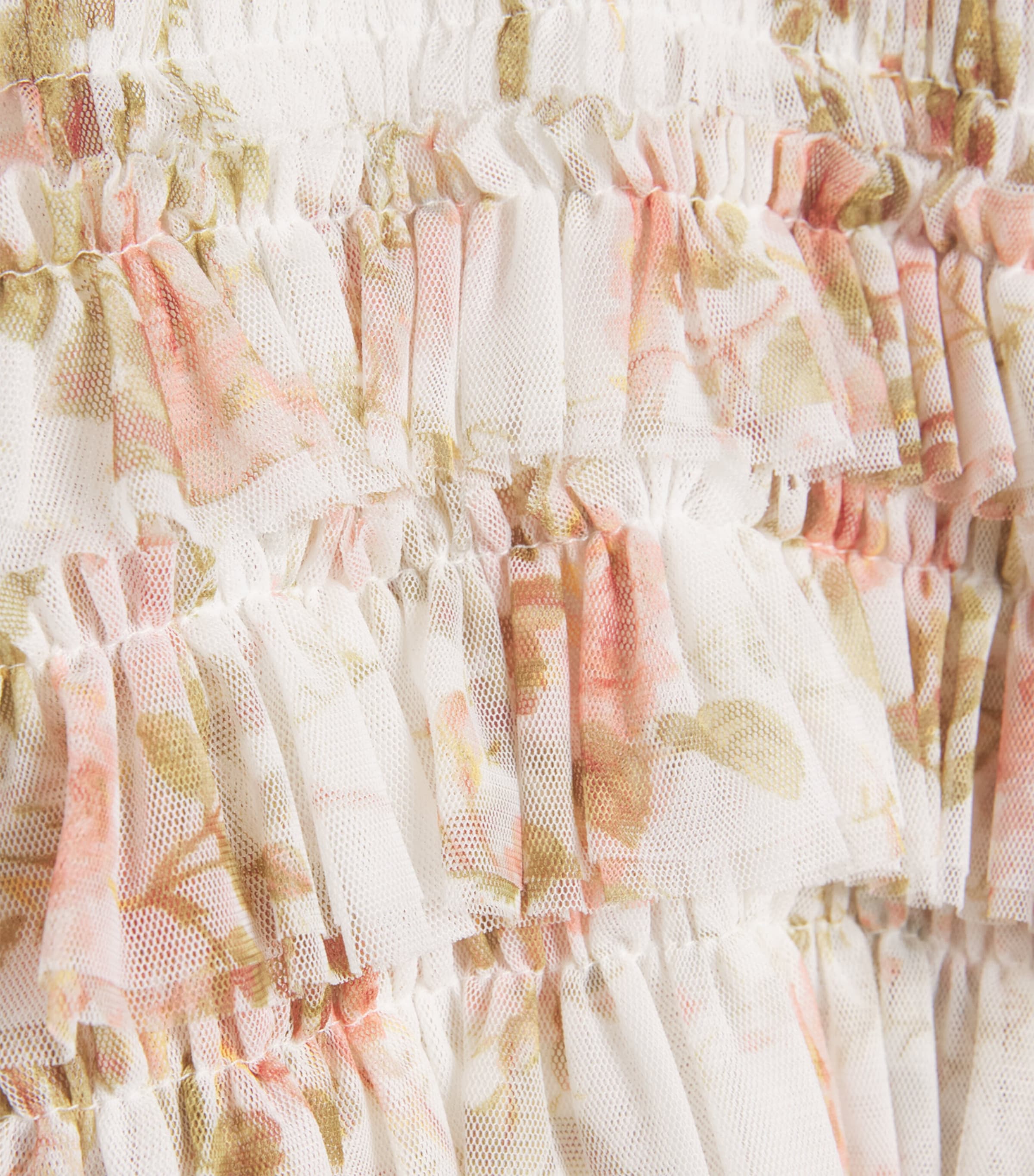 Needle & Thread Tulle Floral Valentine Dress (3-6 Years) White Image 3