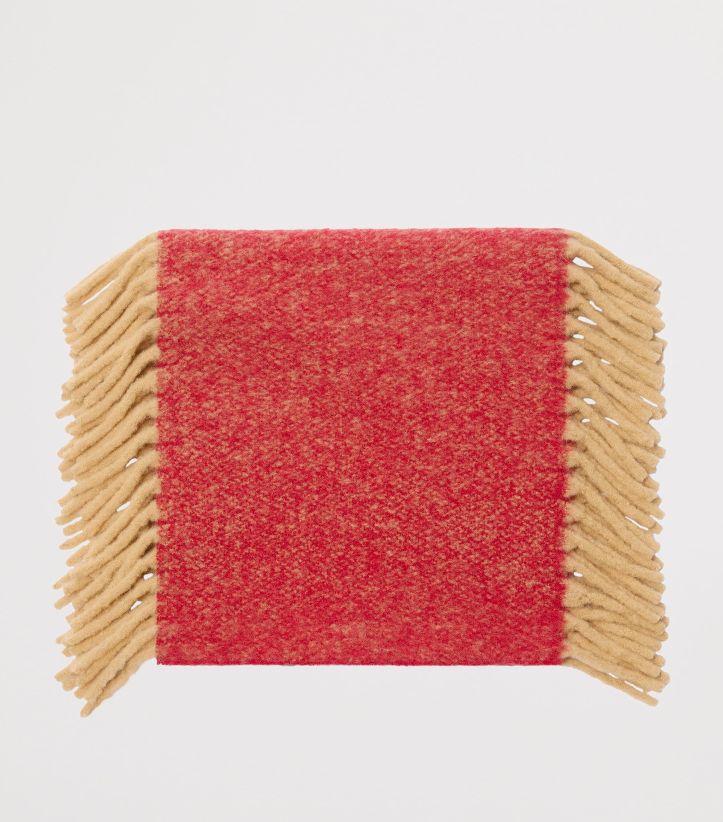 Burberry Alpaca Wool-Blend Happy Scarf Sandpost Red Image 3