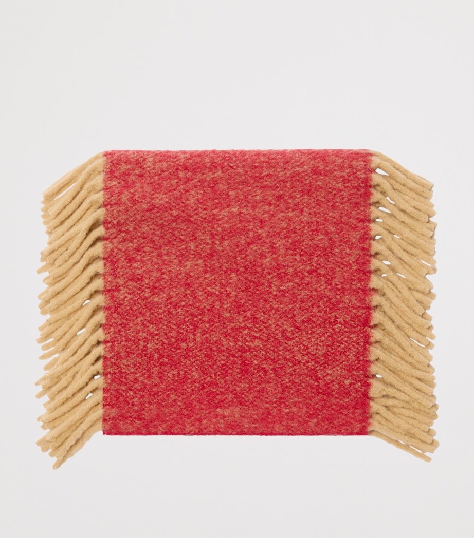 Alpaca Wool-Blend Happy Scarf SANDPOST RED Image 3