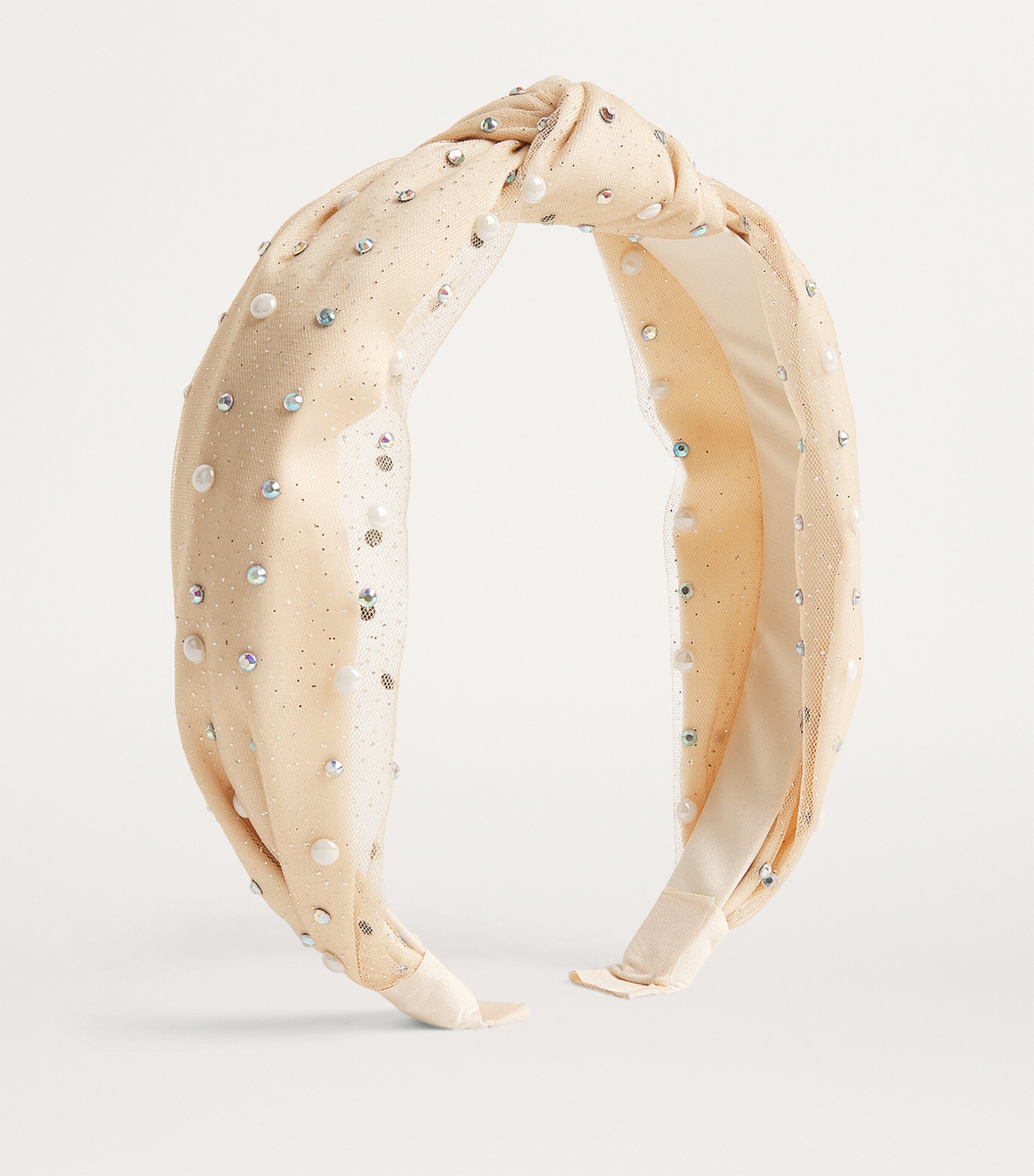 Tulle Embellished Headband GOLD Image 2