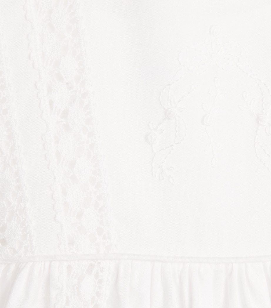 Pima Cotton Convertible Ceremonial Gown and Hat Set (0-24 Months) K00 WHITE Image 3