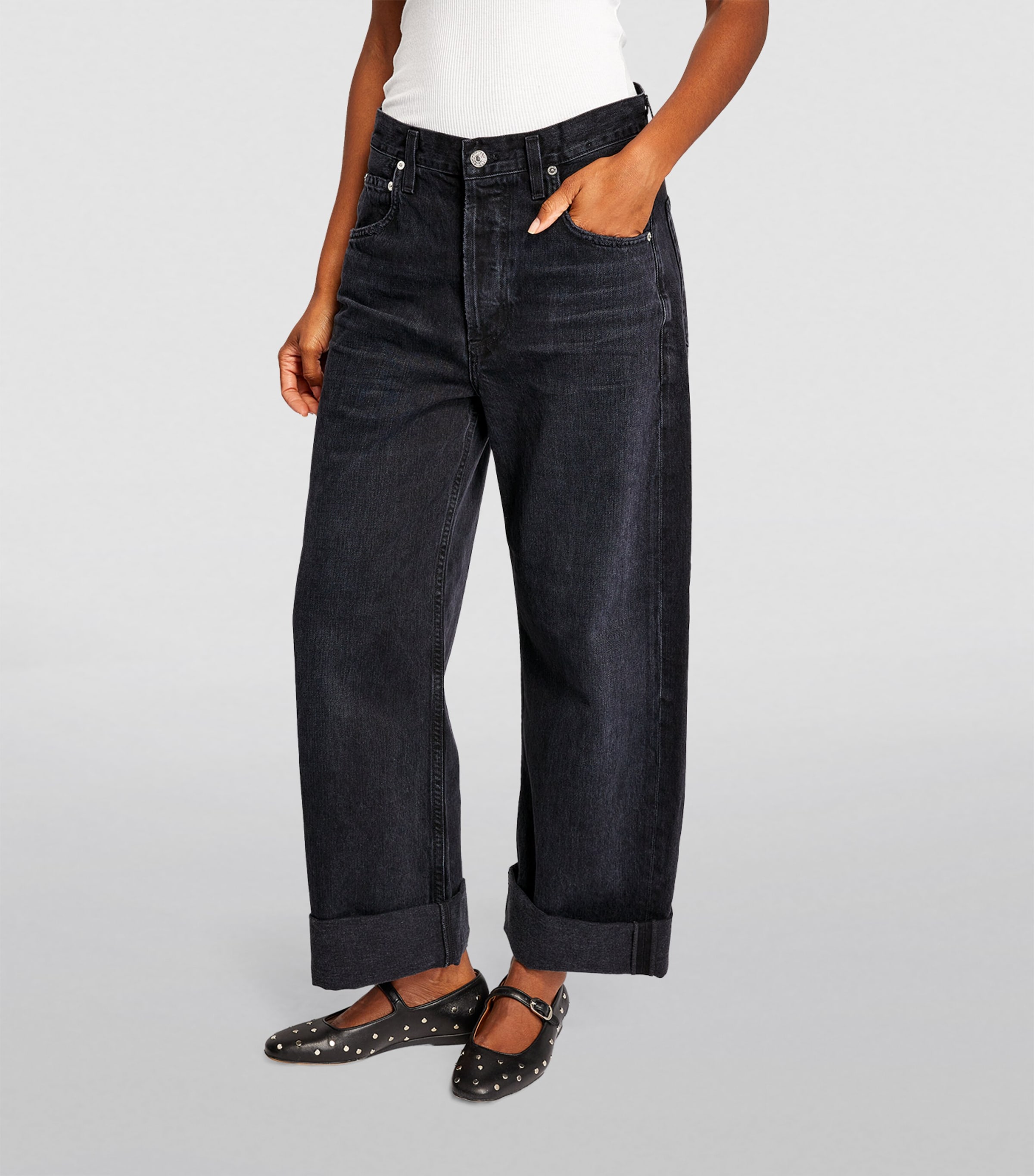 Ayla Mid-Rise Wide-Leg Jeans VOILA Image 3