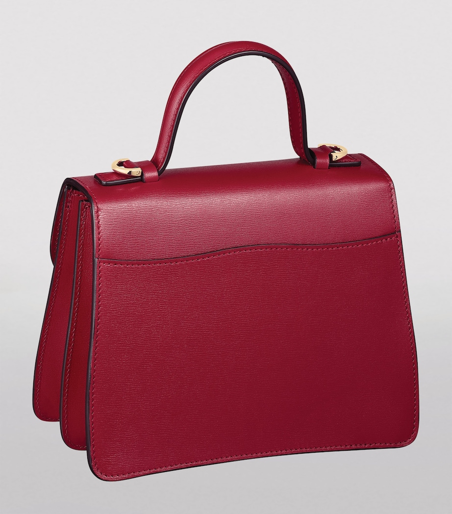 Leather Mini Panthère De Cartier Top-Handle Bag CHERRY RED Image 2