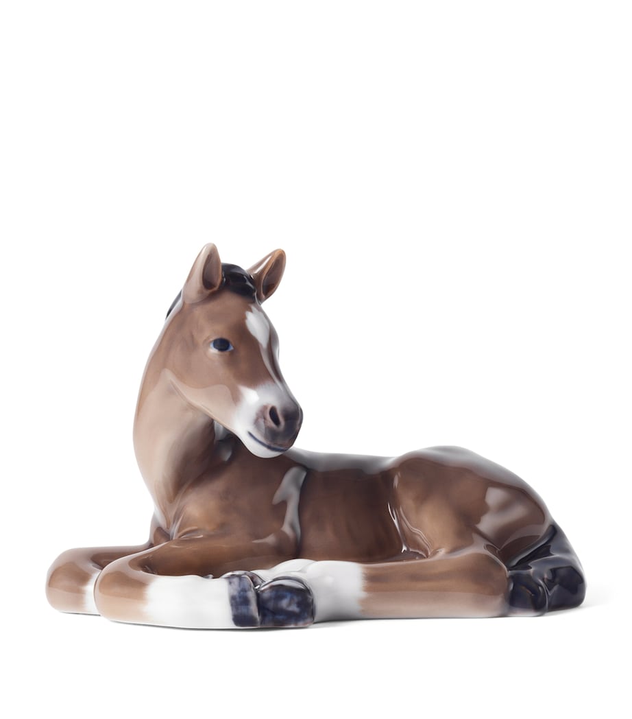 Porcelain Horse Figurine (9cm) MULTI Image 1