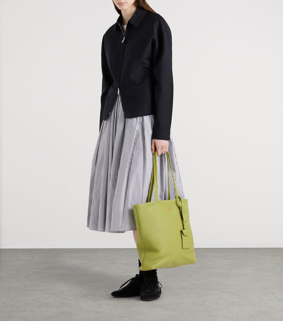 Large Leather Tote Bag F0394 Image 7