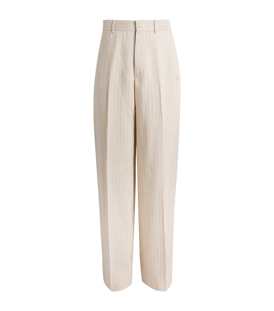 AMIRI Pinstripe Tailored Trousers Alabaster