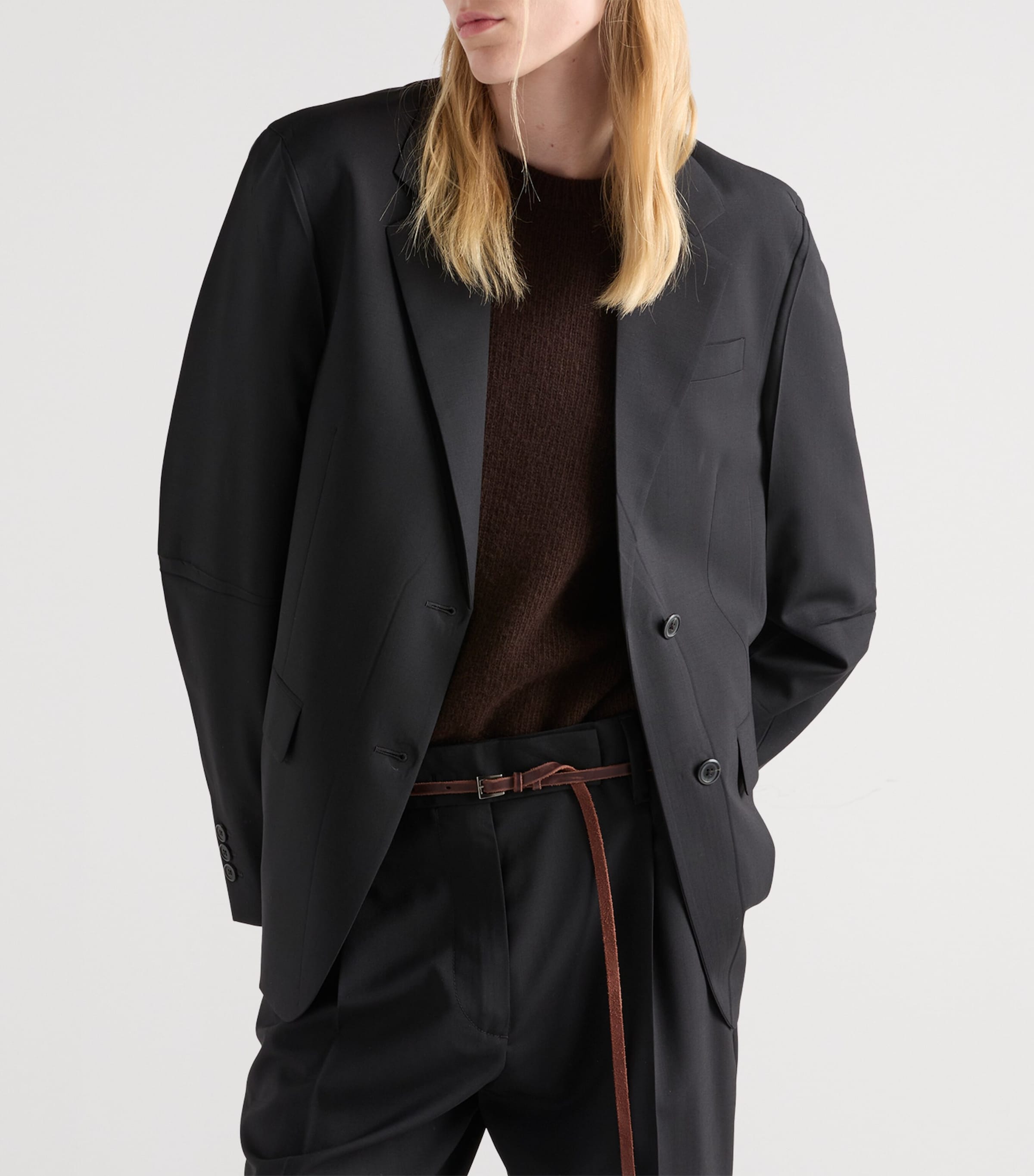 Wool Oversized Blazer F0002 Image 4