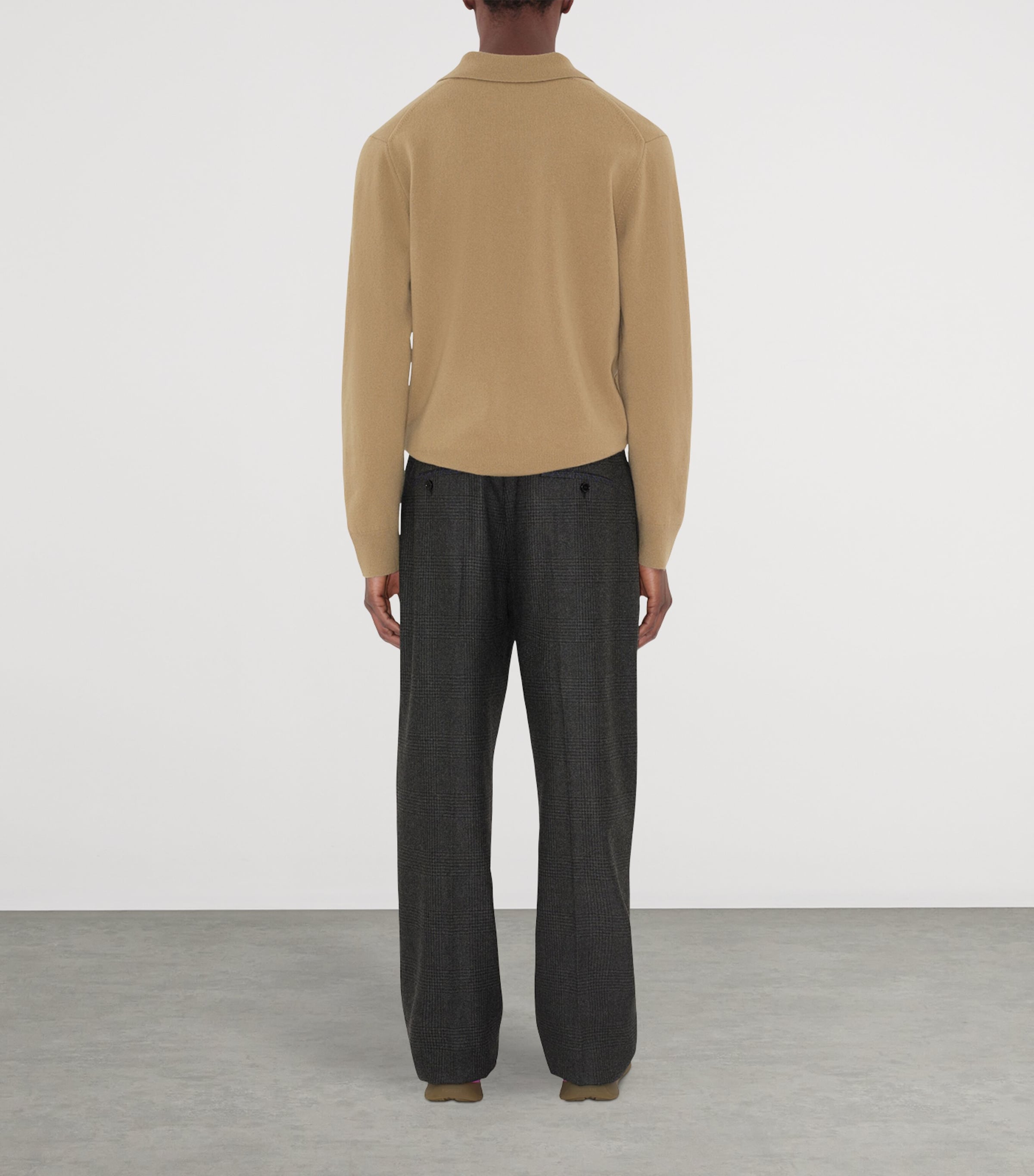 Cashmere-Blend EKD Polo Shirt FLAX Image 4