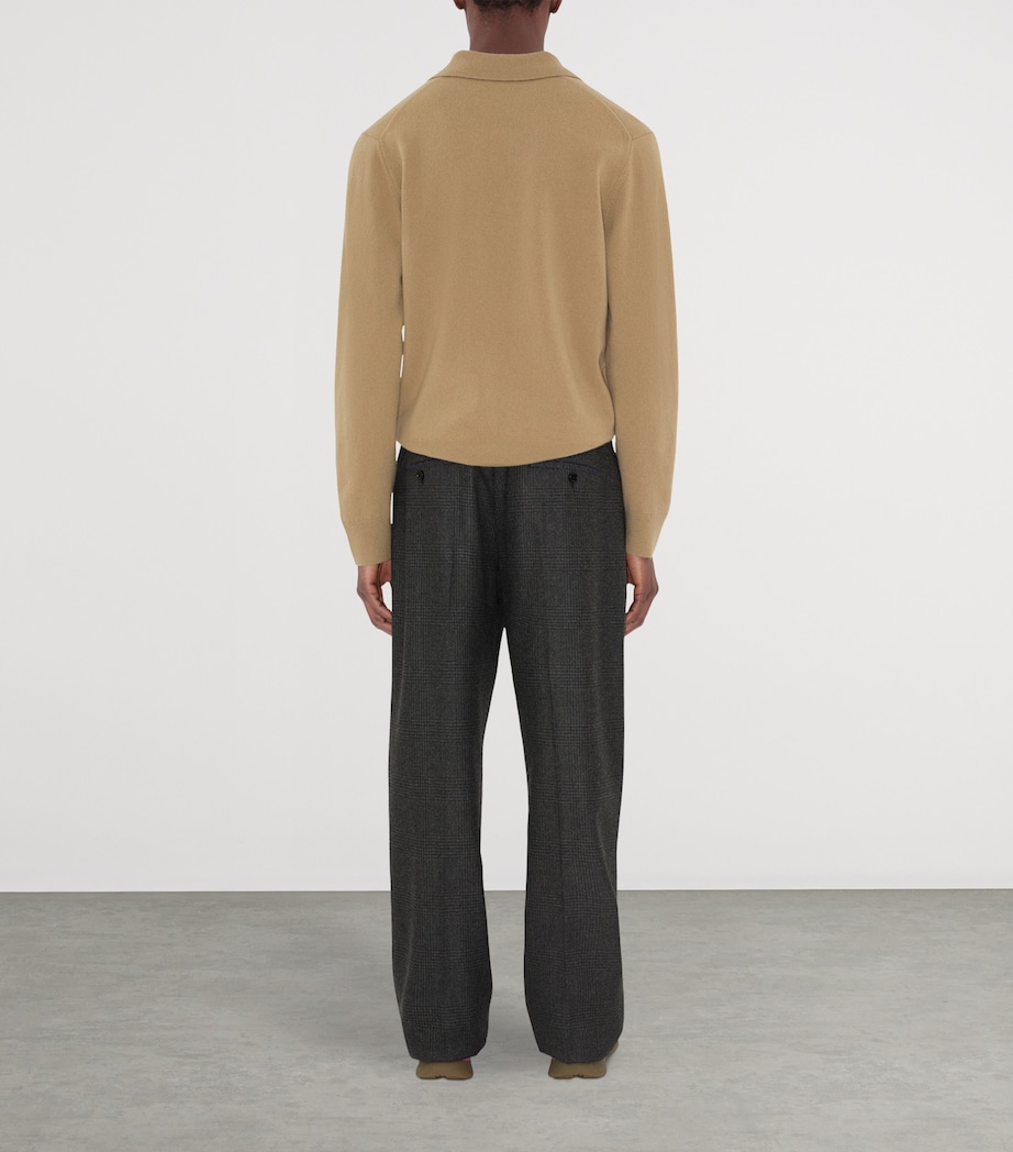 Cashmere-Blend EKD Polo Shirt FLAX Image 4