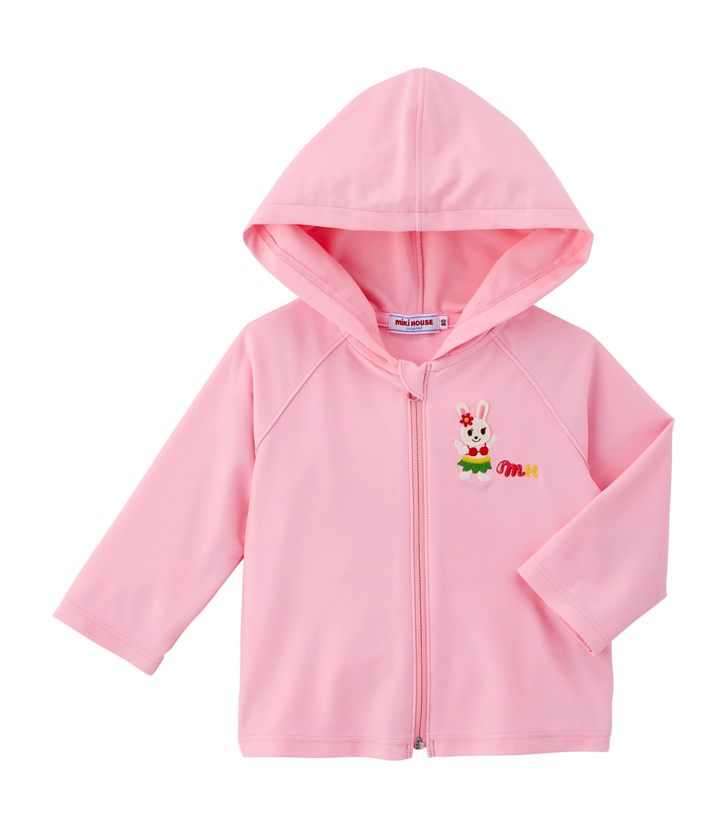 Miki House Embroidered Hooded Parka (2-9 Years) | Girls Clothing | Coats & Jackets | Designers | Miki House