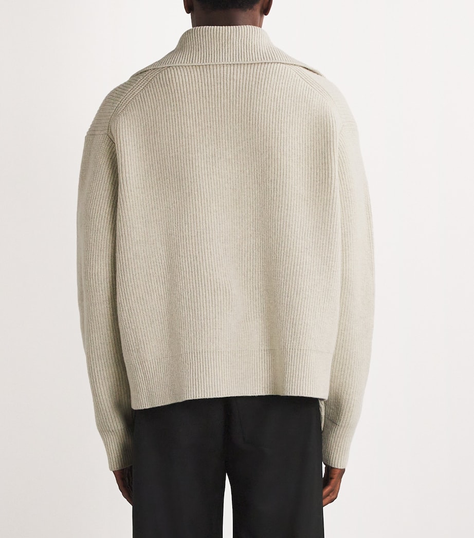 Open Collar Nash Sweater NATURAL Image 4