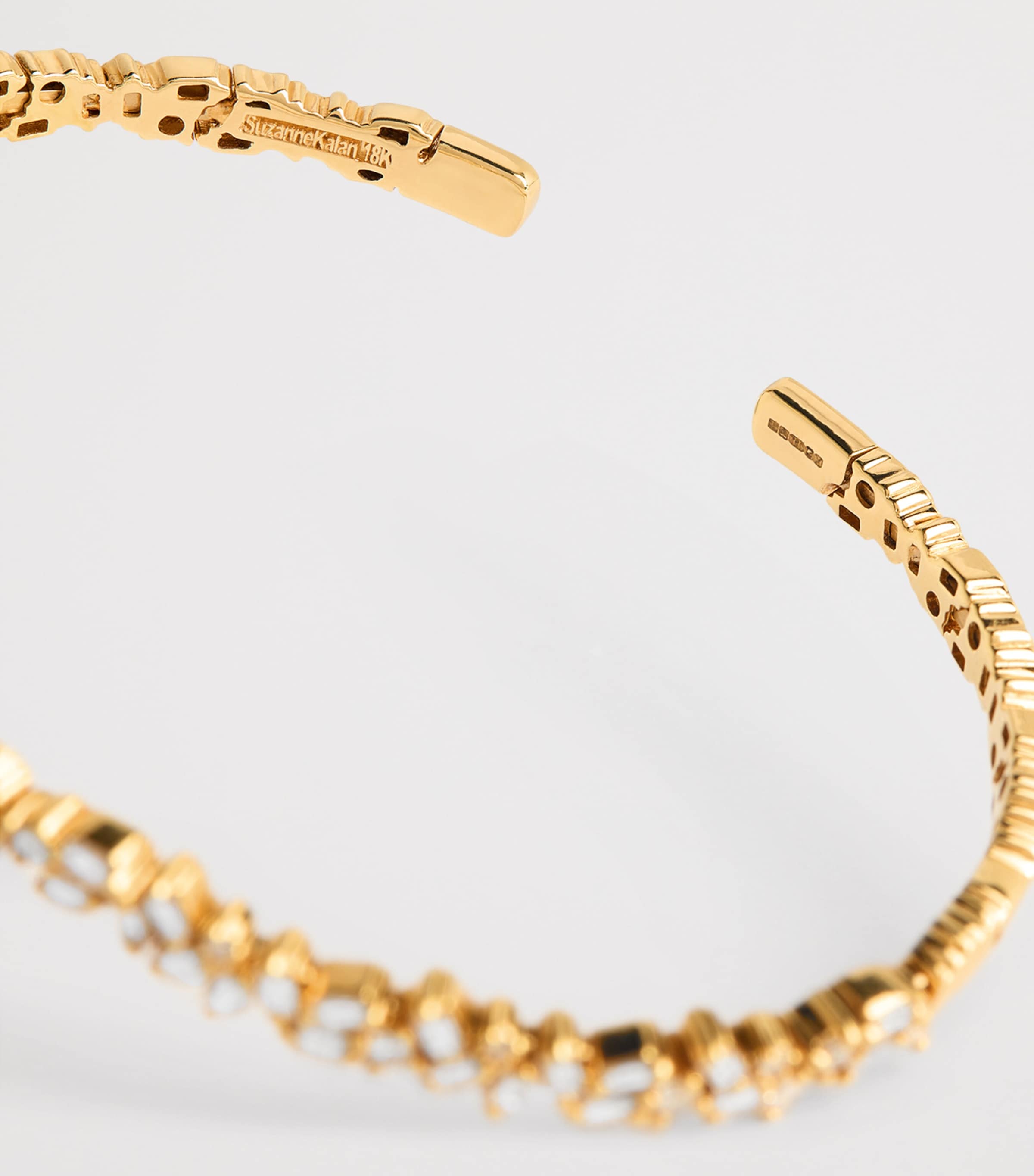 Suzanne Kalan Yellow Gold and Diamond Classic Sparkler Bangle Yg/wd Image 4