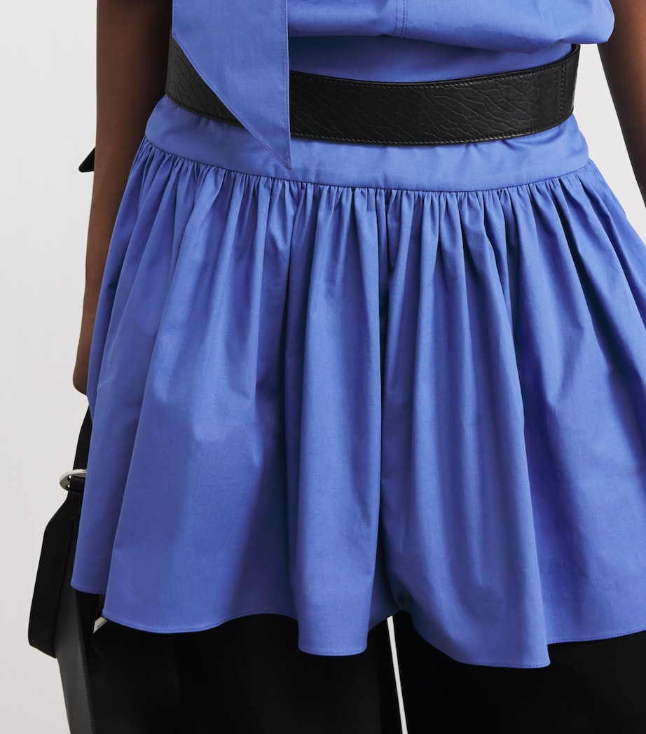 Brandon Maxwell Womens The Florence Mini Dress French Blue Image 5