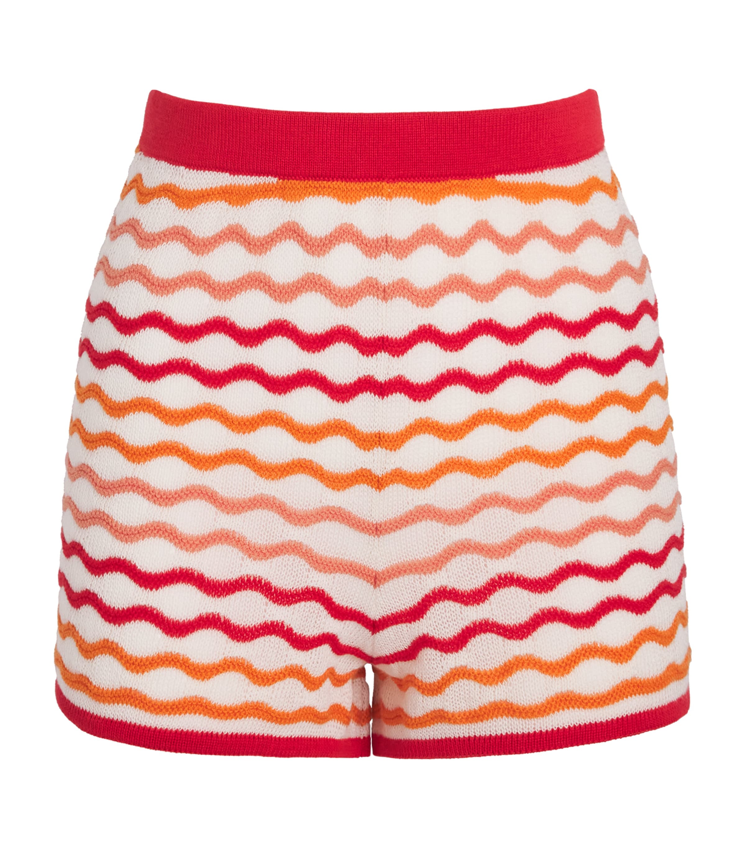 ESCVDO Womens Cotton Stripe Shorts Image 1