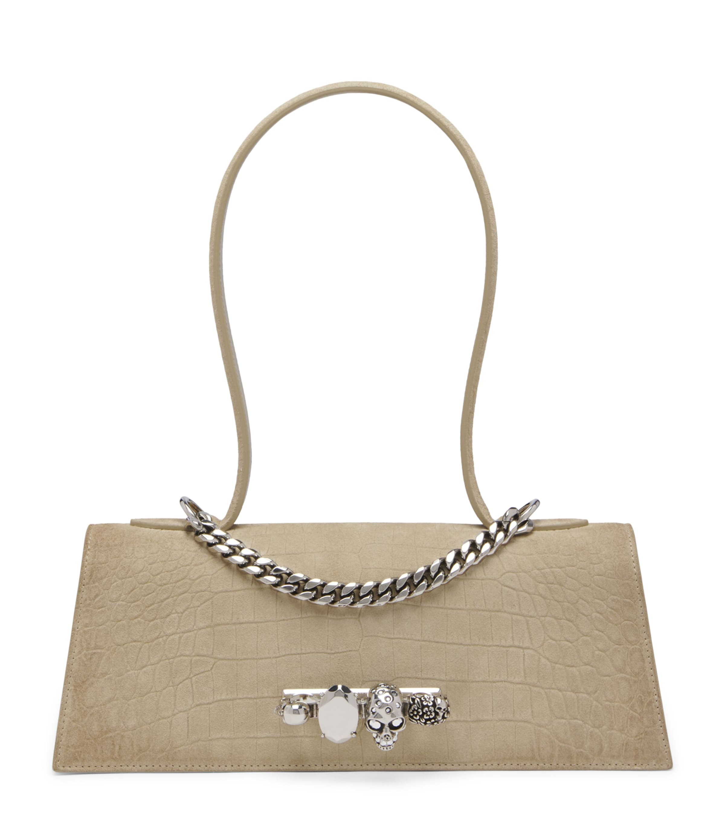 McQueen Leather Jewelled Top-Handle Bag Image 1