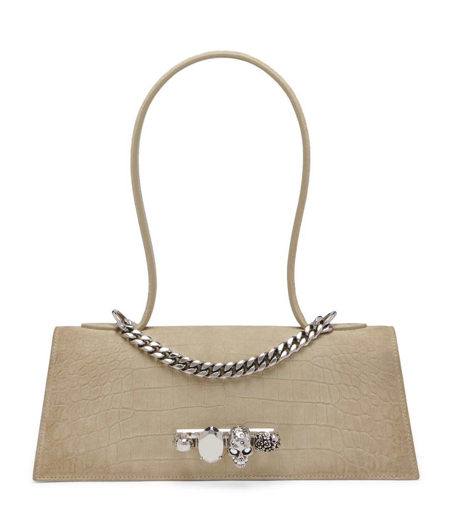 McQueen Leather Jewelled Top-Handle Bag Image 1