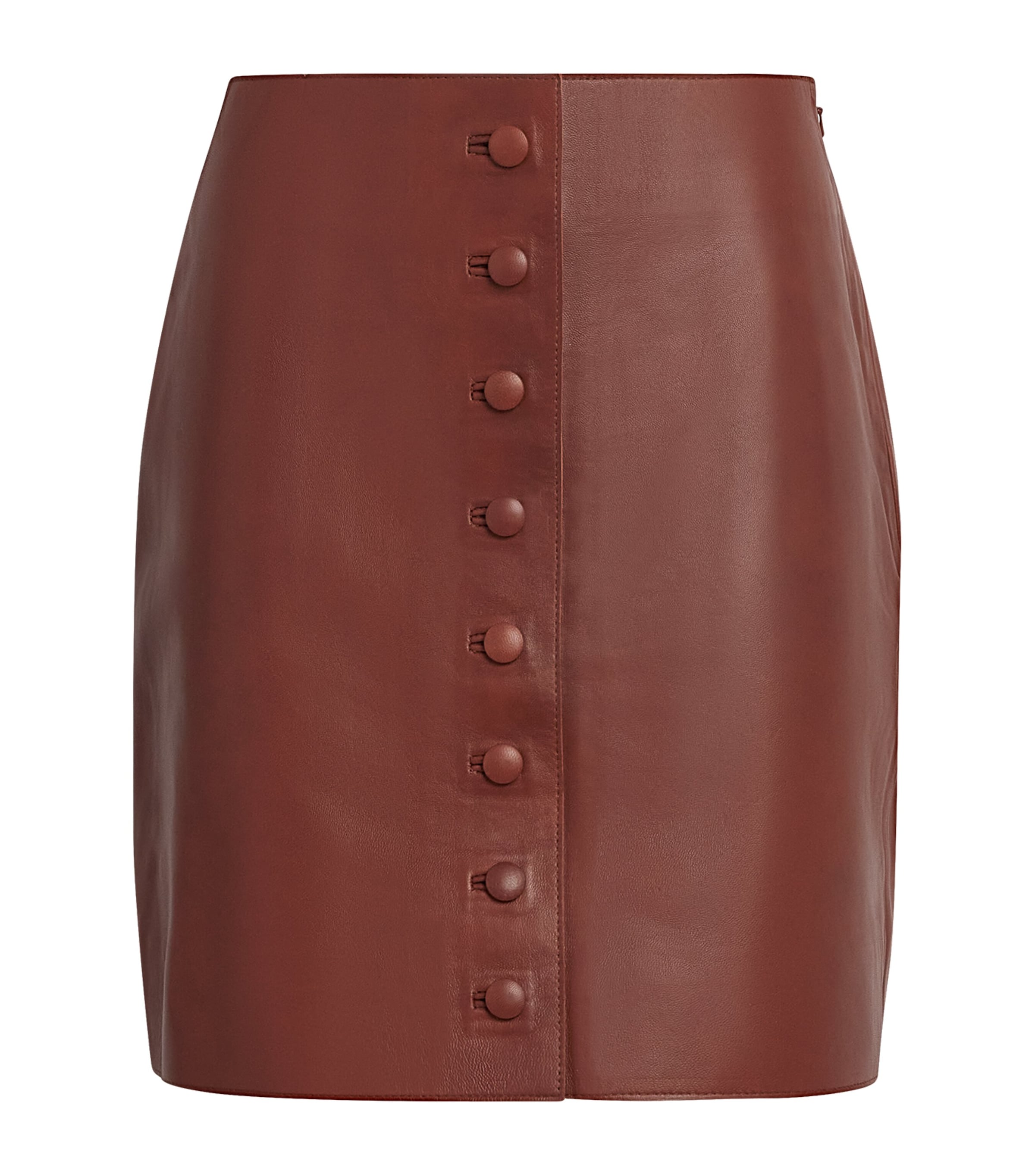Liberowe Leather Maha Mini Skirt In Brown