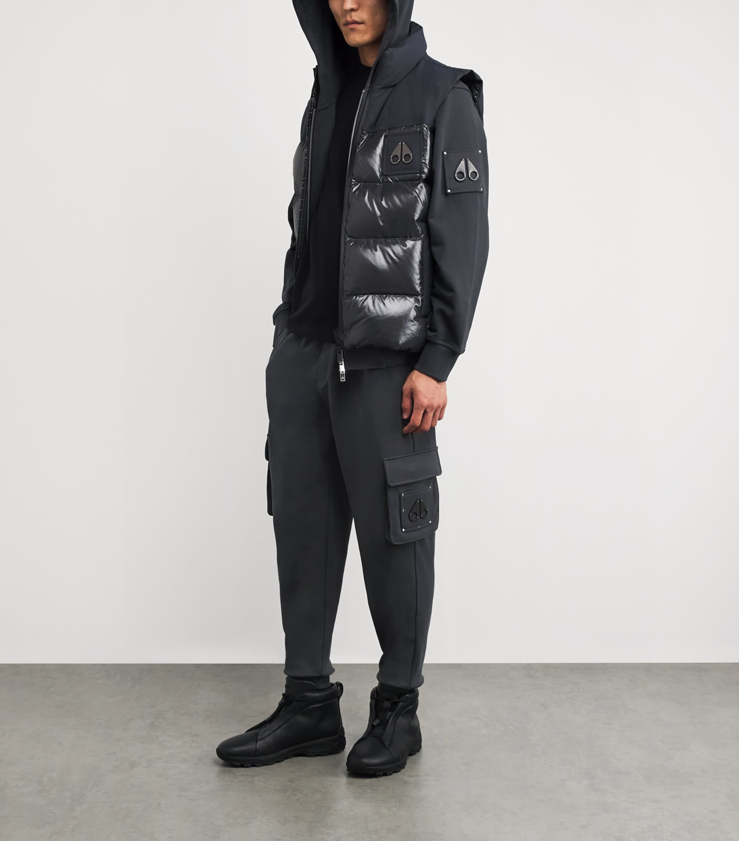 Cotton Hartsfield Zip-Up Hoodie CEMENT - 1542 Image 2