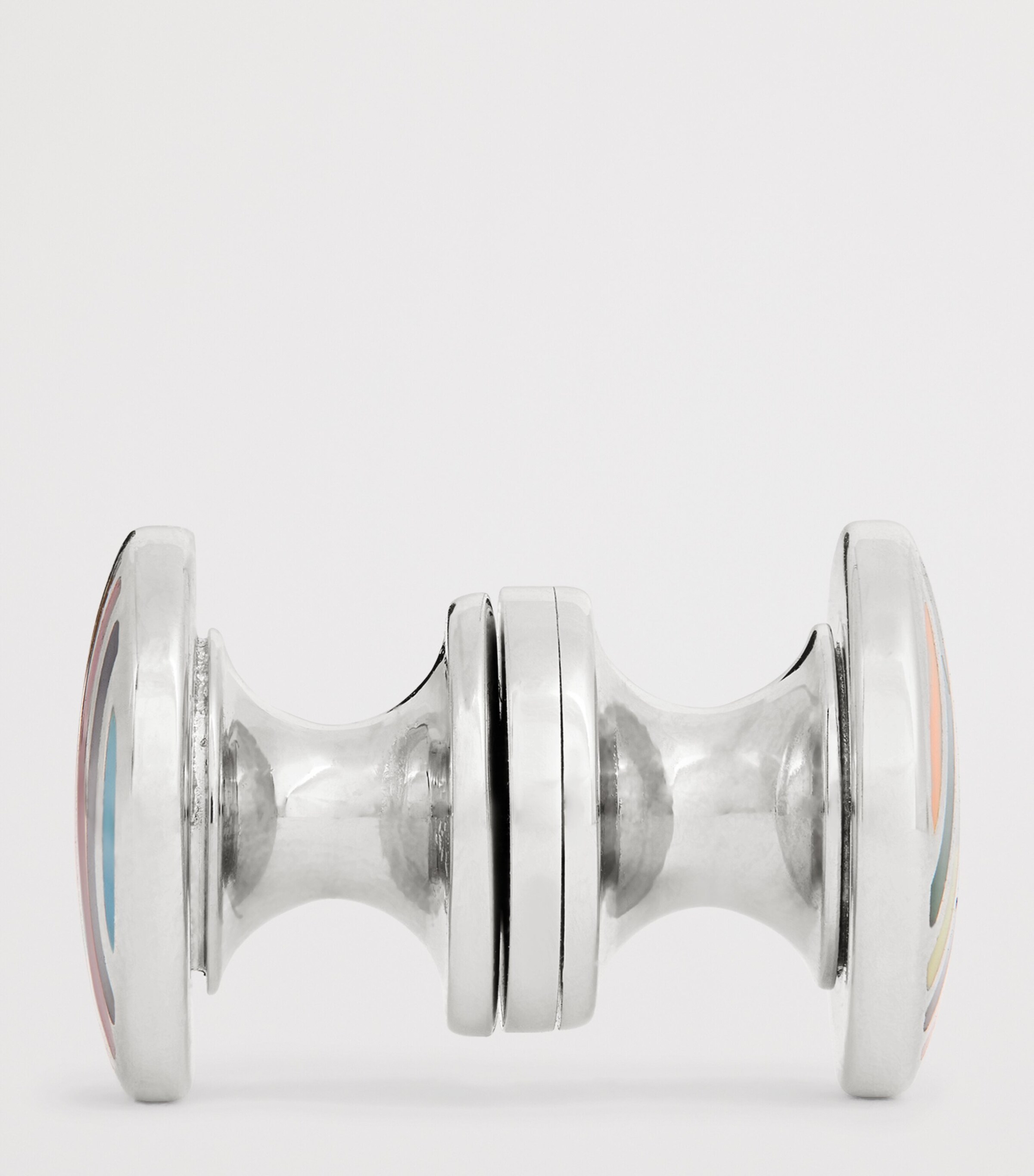 Paul Smith Signature Stripe Round Cufflinks Coloured Image 4