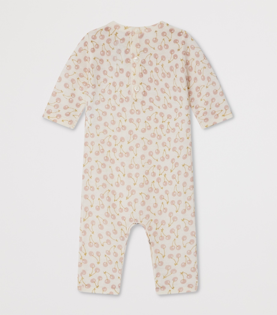 Wool Cherry Playsuit (1-18 Months) IMP ROSE FARD Image 2