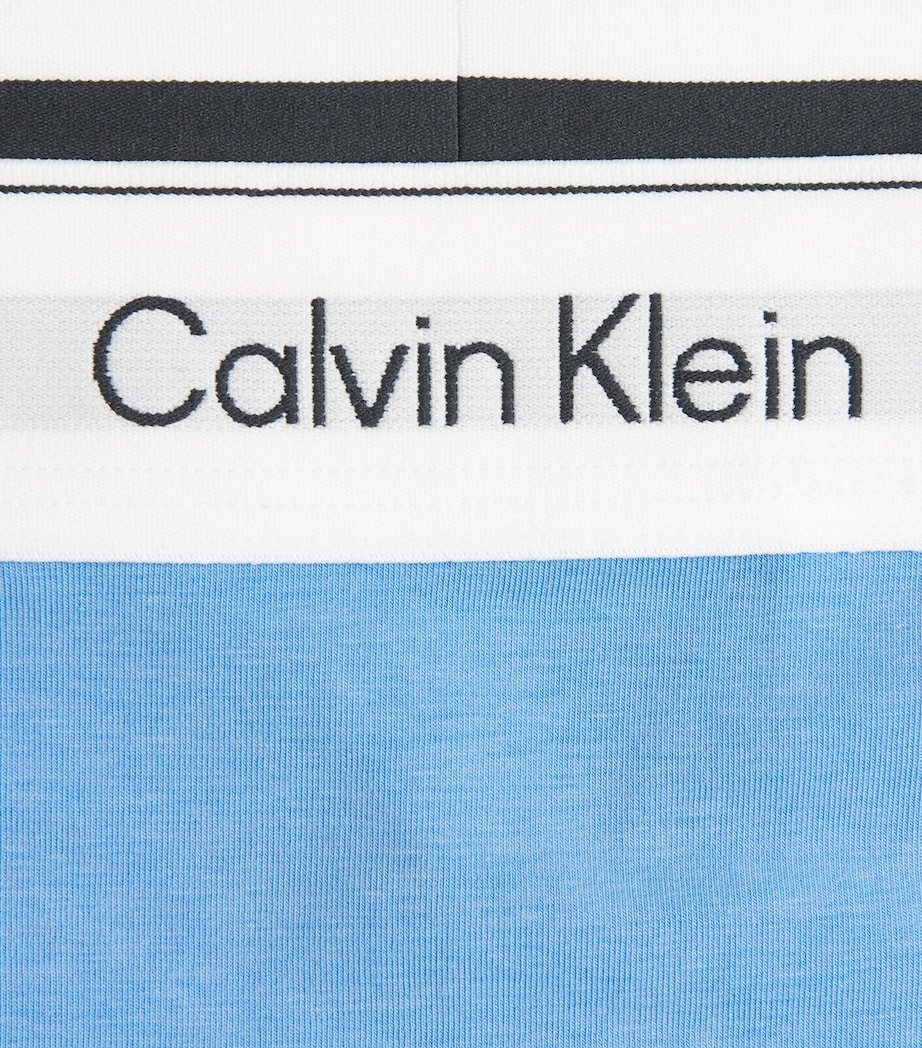 Calvin Klein Womens Cotton-Blend Icon Thong Descent Image 4
