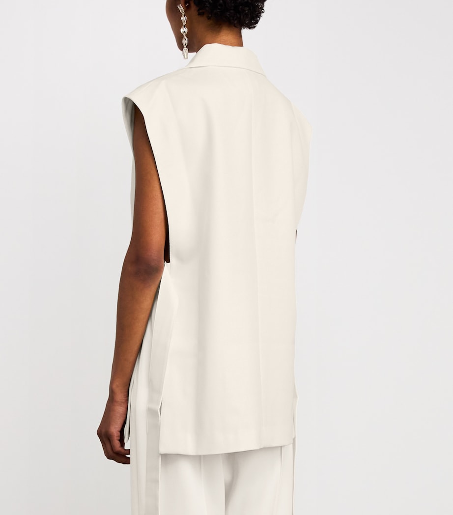 Wool-Blend Waistcoat OFF WHITE Image 4