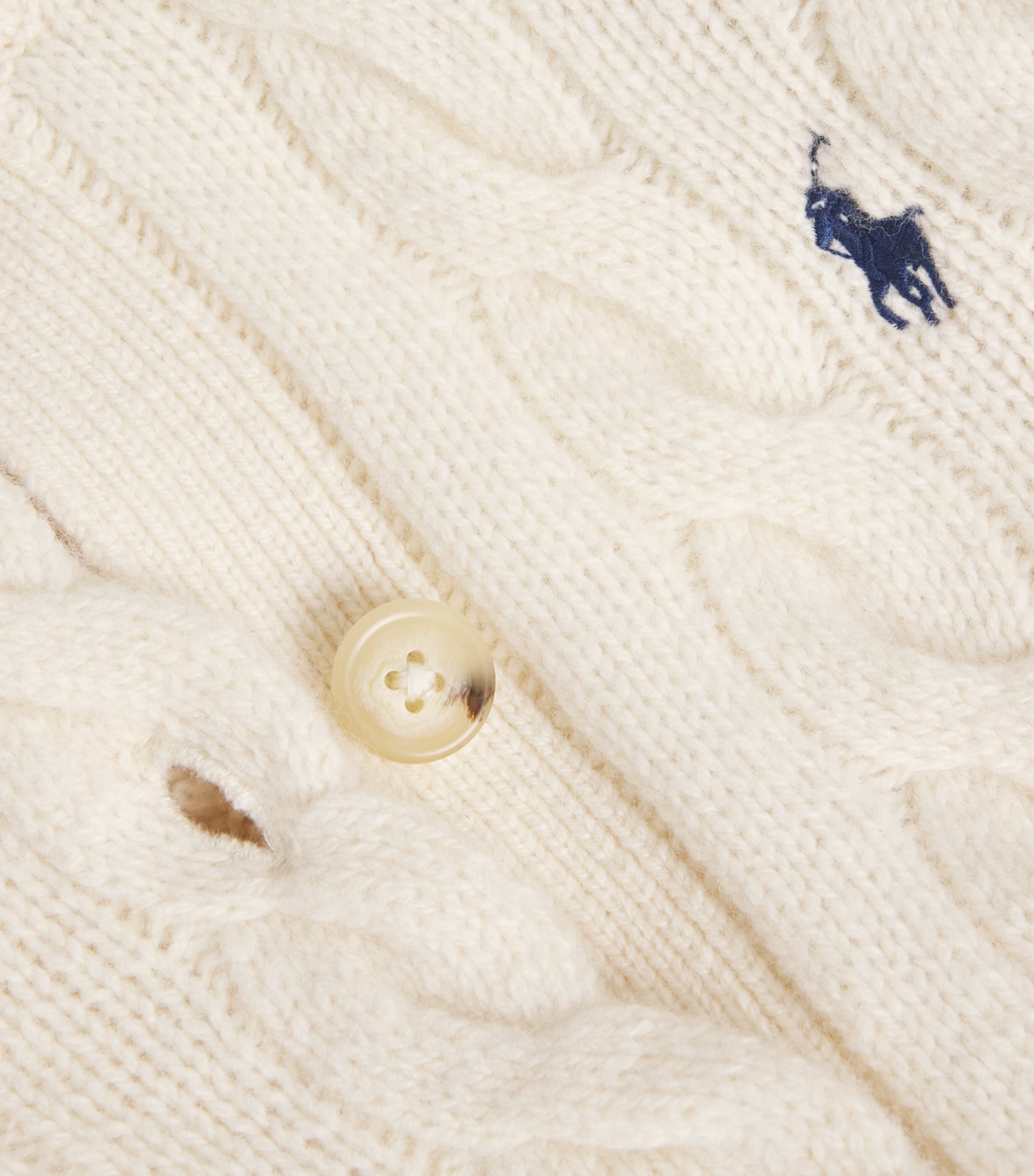 Wool-Cashmere Cable Knit Cardigan AUTHENTIC CREAM Image 5