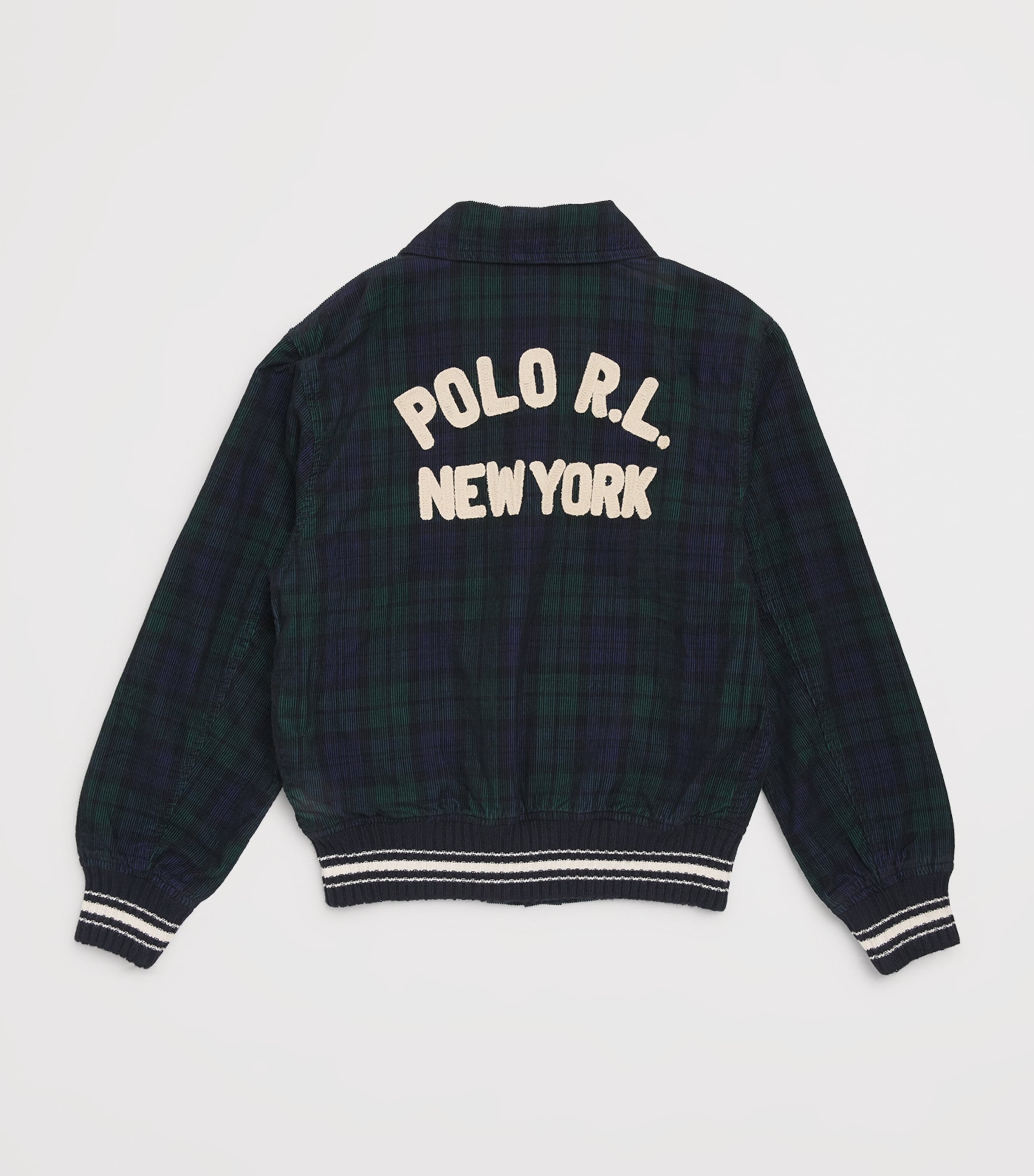 Ralph Lauren Kids Corduroy Tartan Bomber Jacket (6-14 Years) Image 2