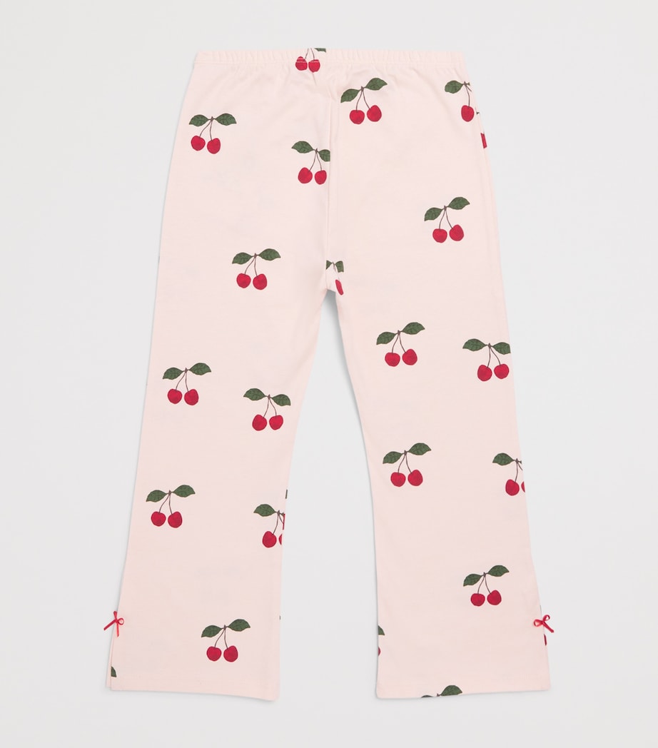 KONGES SLOJD Organic Cotton Cherry Sweatpants (2-8 Years) Peony Image 2