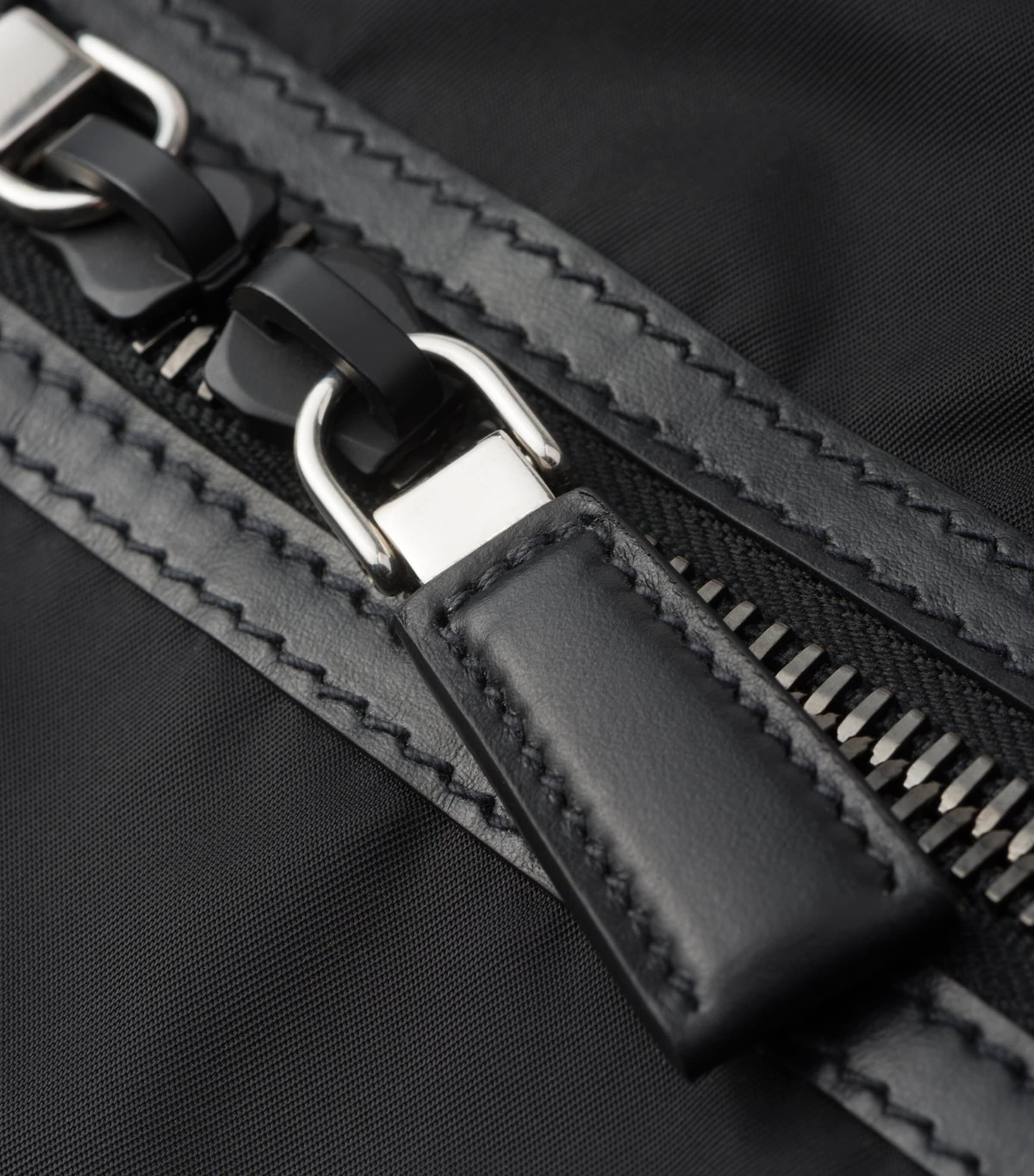 Leather and Renylon Travel Tote Bag F0002 Image 6