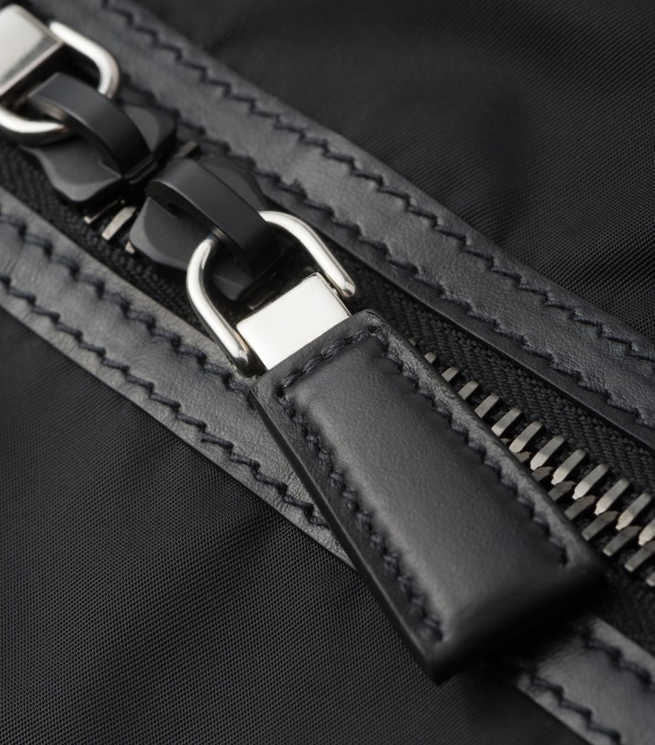 Leather and Renylon Travel Tote Bag F0002 Image 6