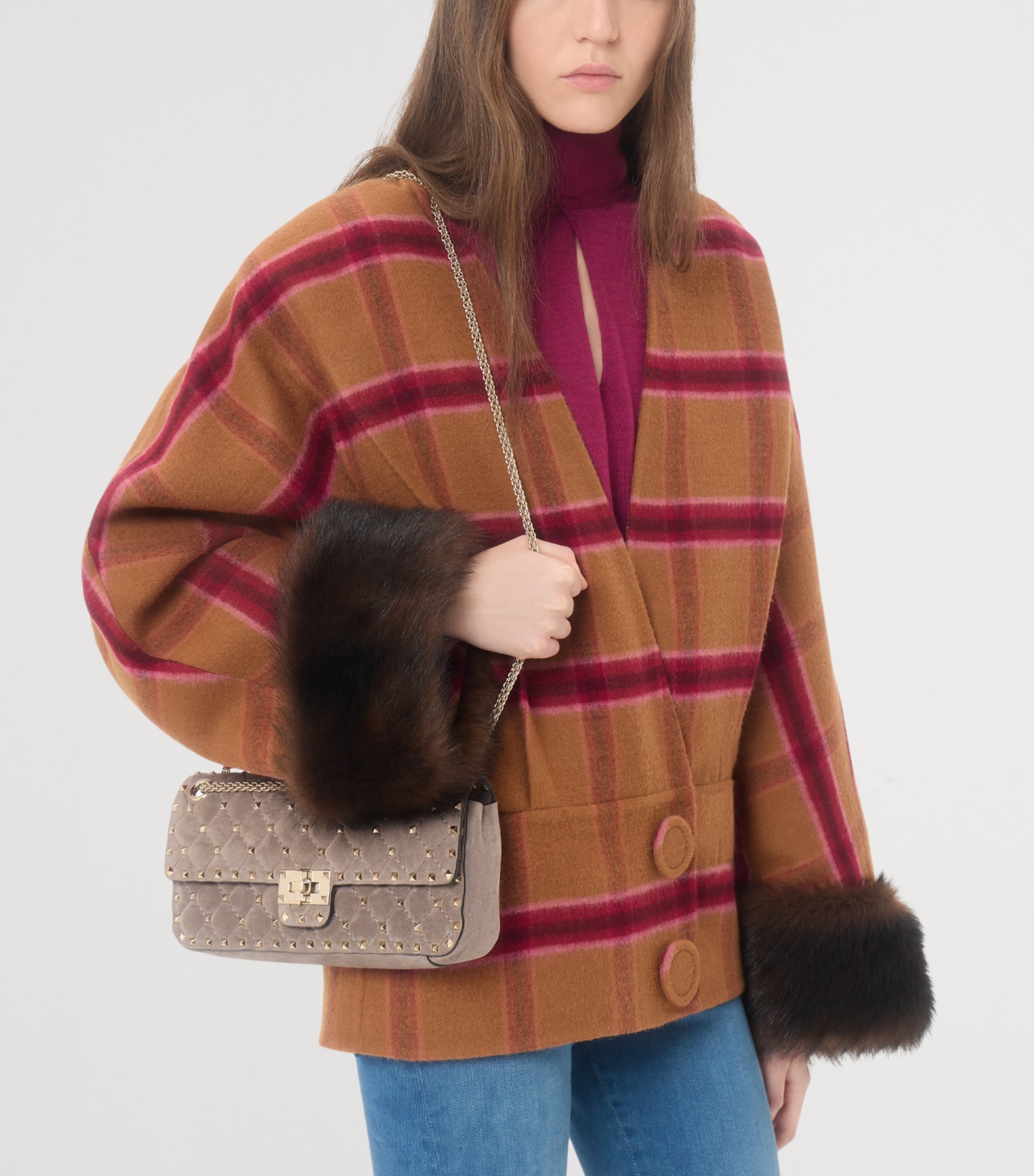 Valentino Womens Wool Tie-Neck Sweater Image 6