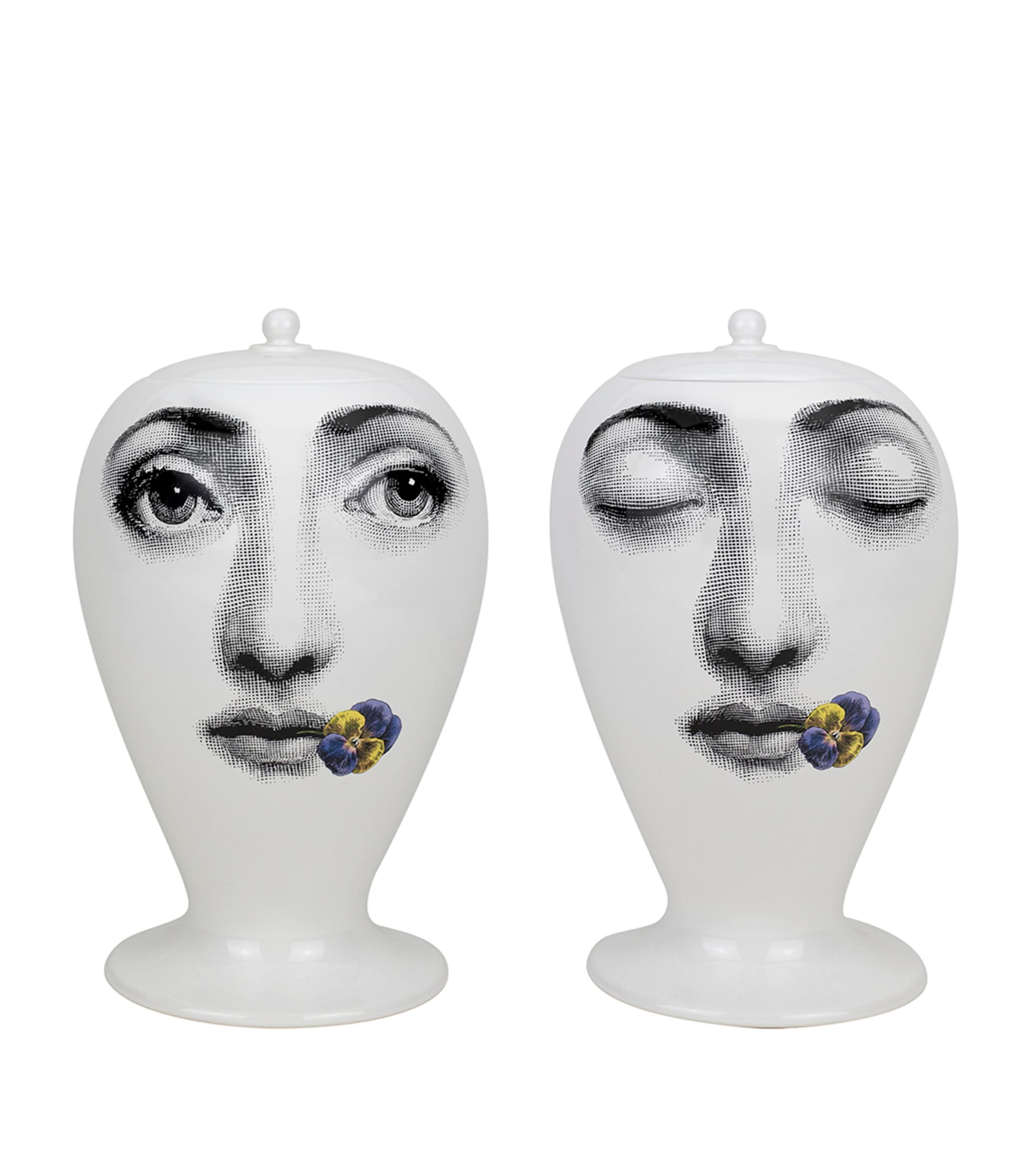 Fornasetti Viola Vase In White