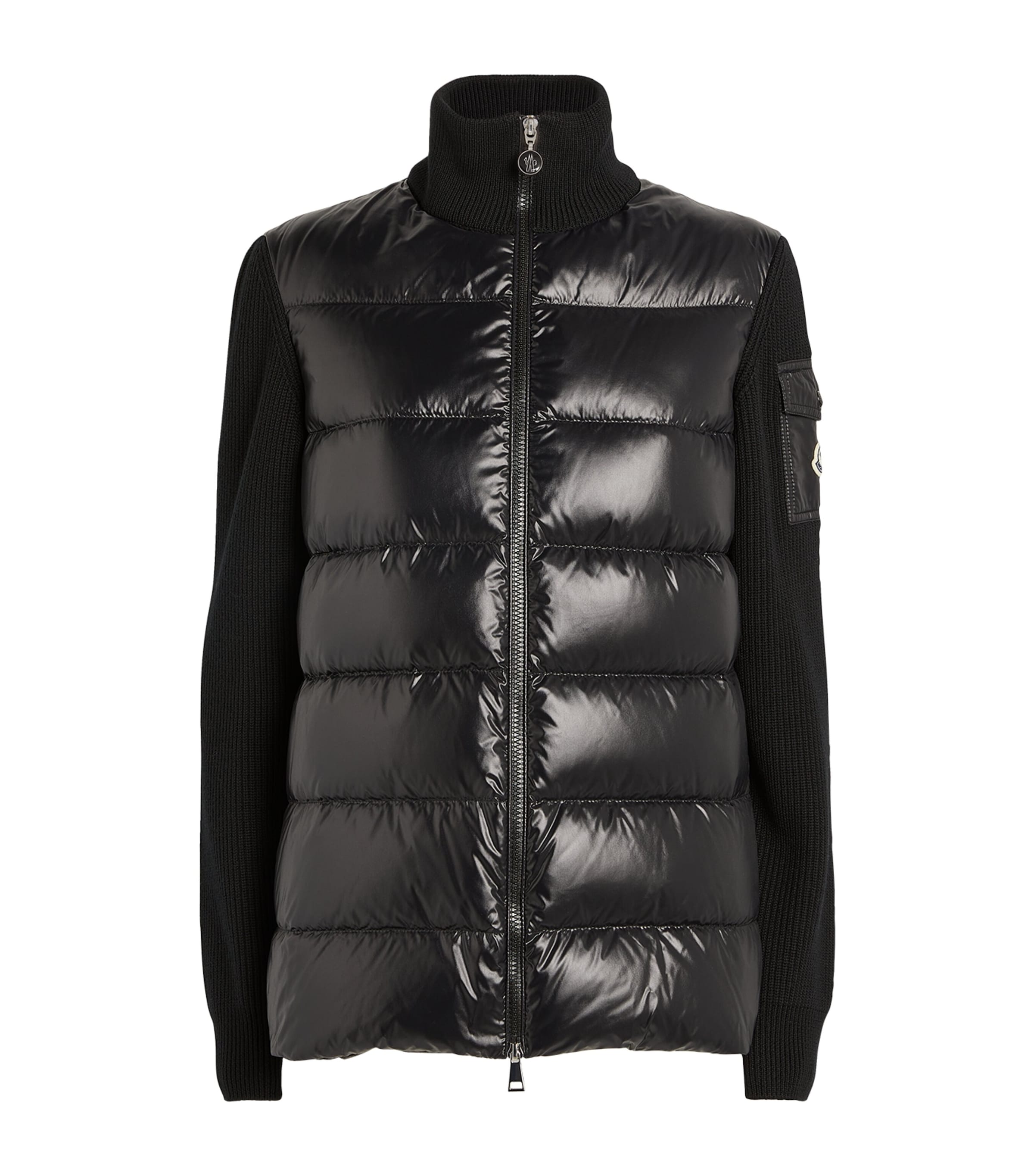 Moncler Down Filled Quilted Cardigan Harrods US