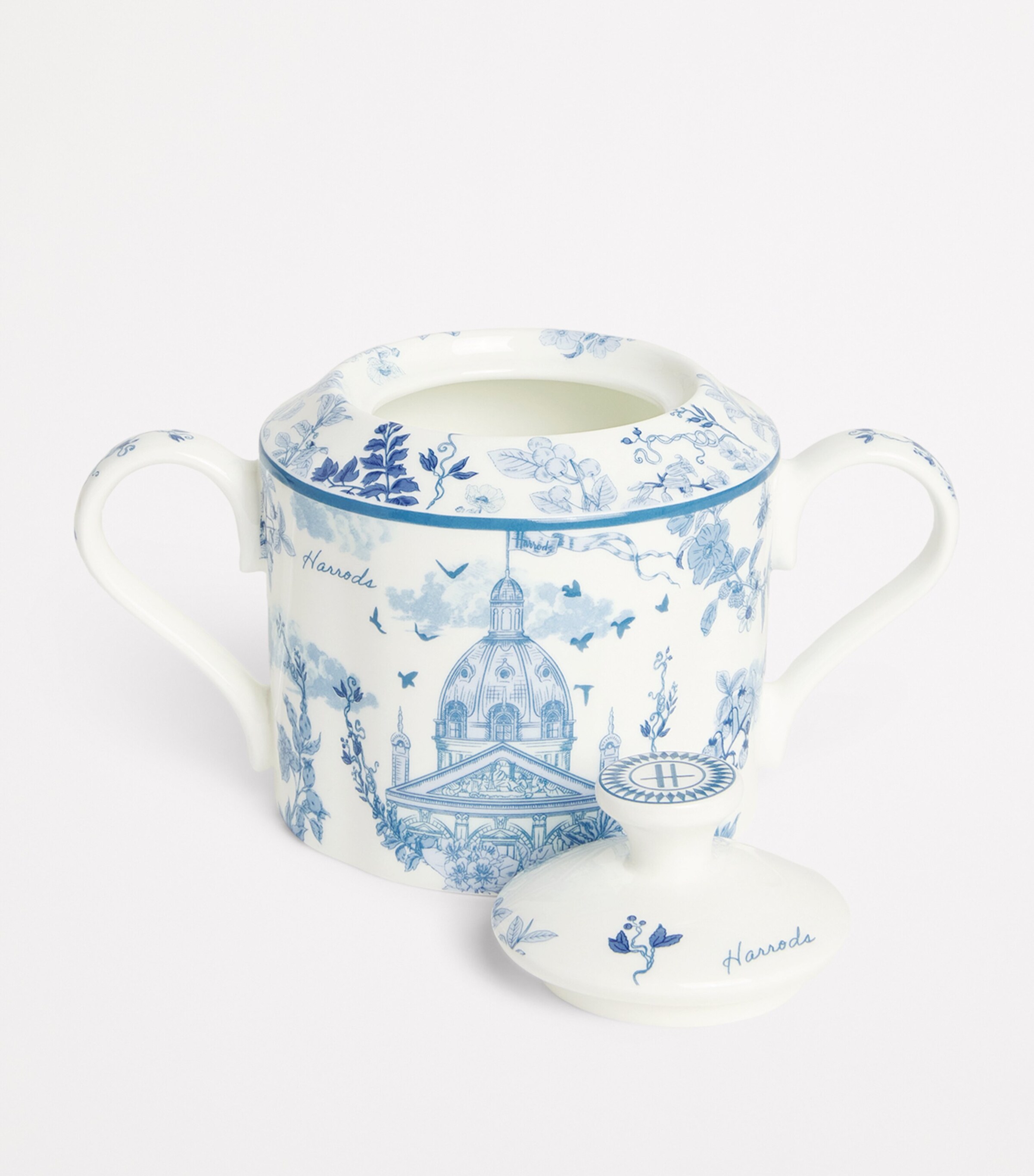 Bone China Sugar Bowl (15cm) BLUE Image 3