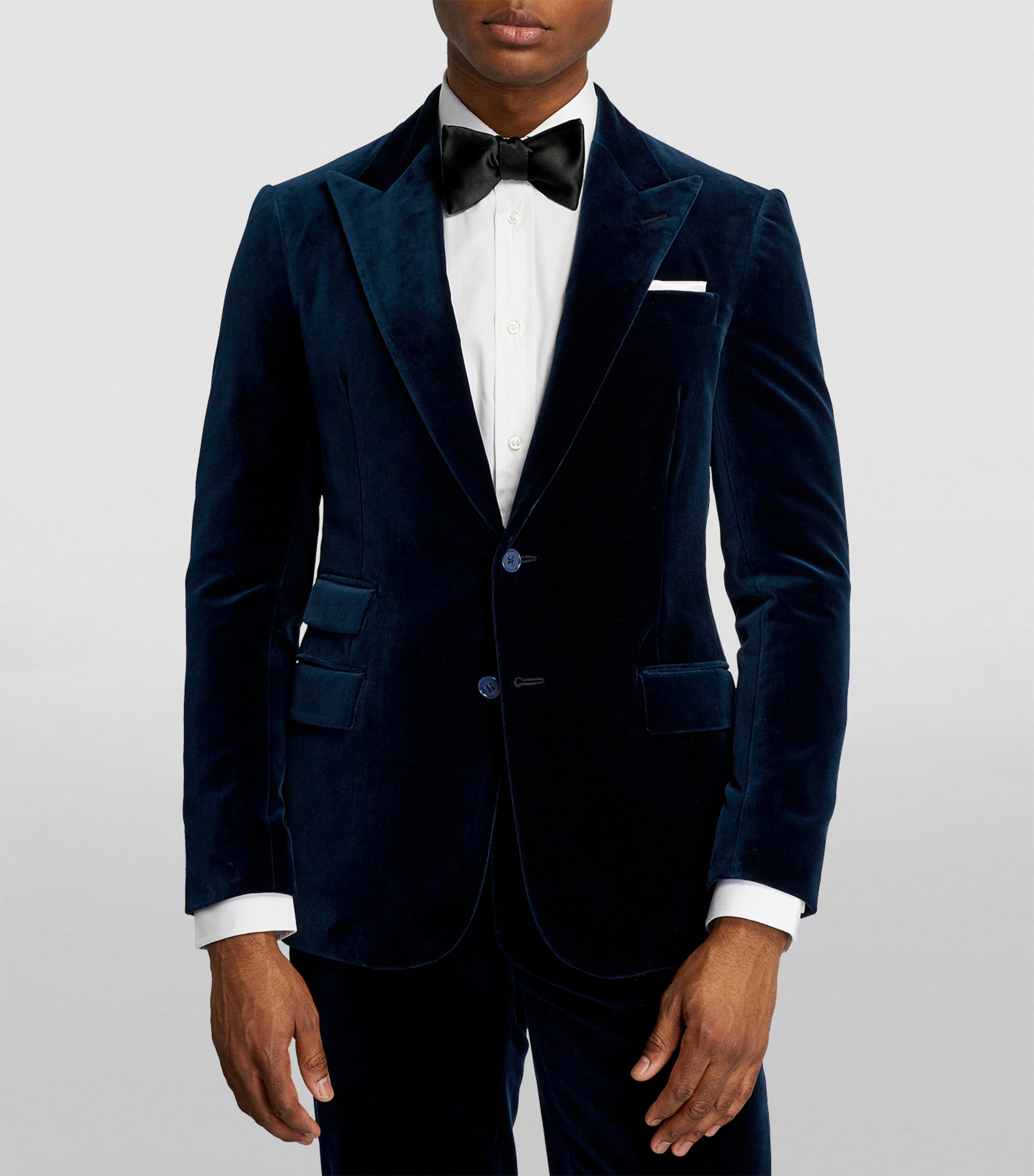 Eton Silk Bow Tie Black Image 2