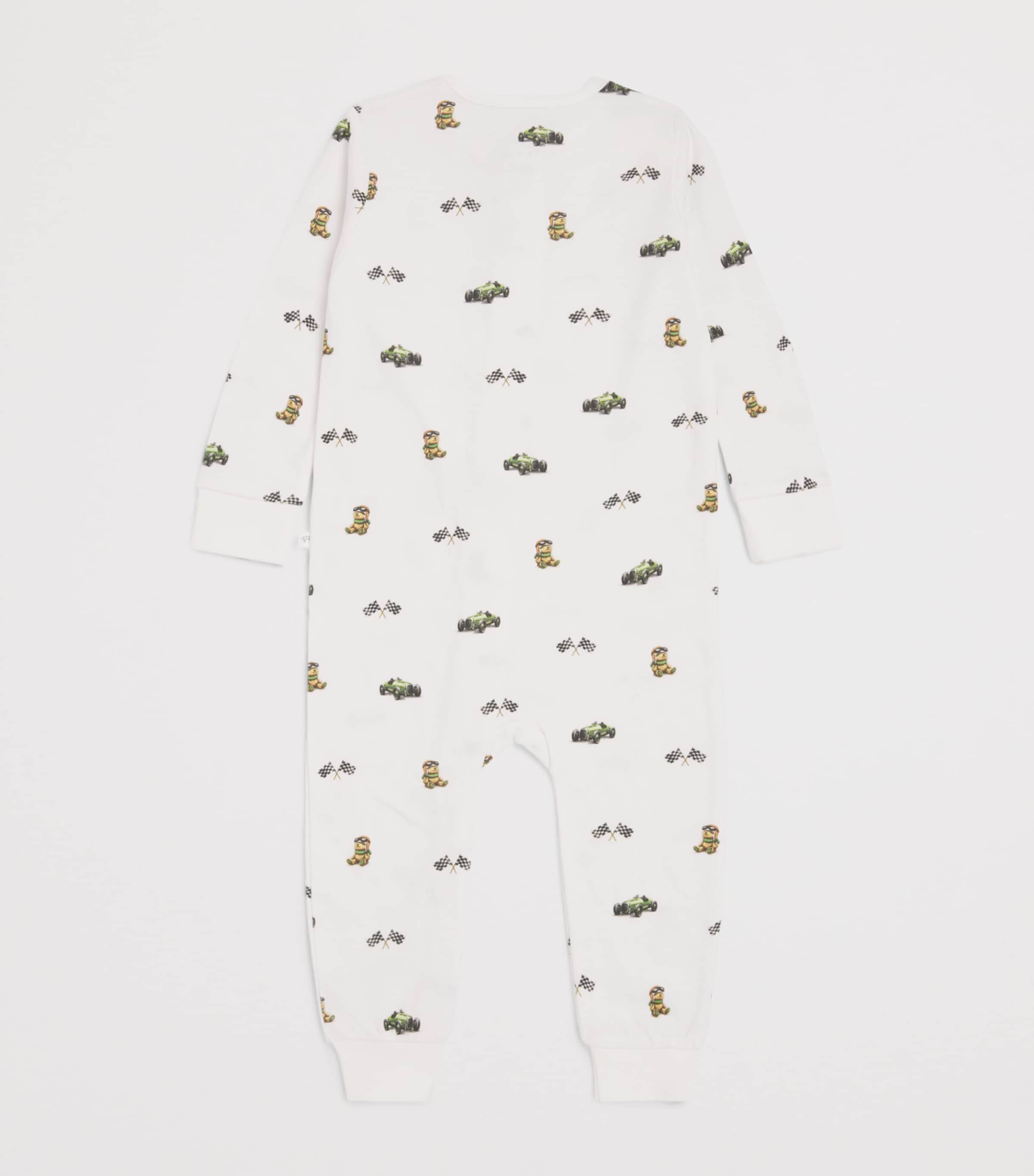 Rosa & Blue Harrods Bear Playsuit (12-18 Months) White Image 2